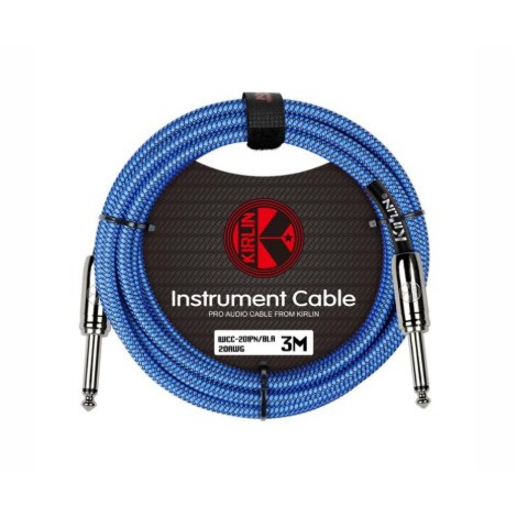 Kirlin IWCC-201PN สายแจ็ค 3 เมตร คละสี แบบสายถัก สายสัญญาณ สายแจ็คกีต้าร์ สายแจ๊ค