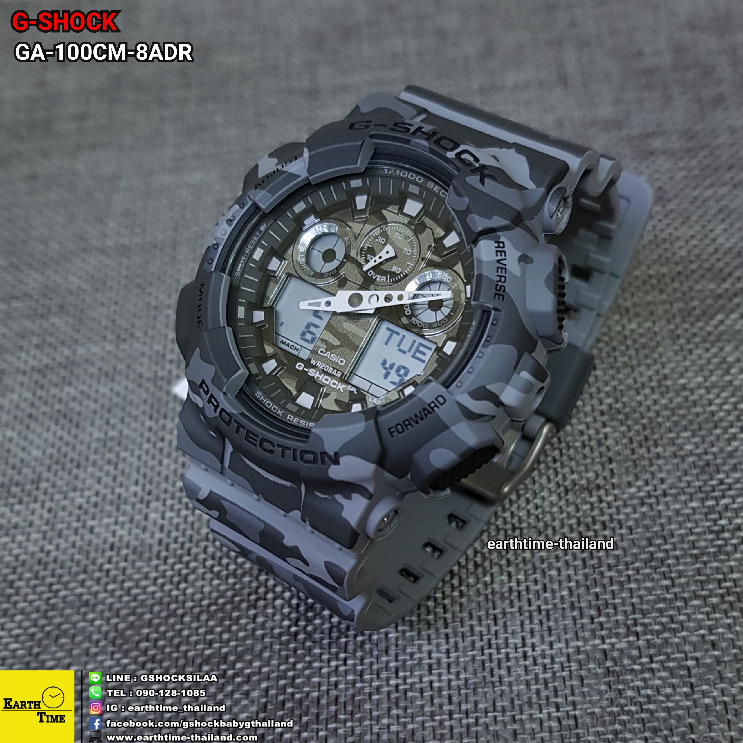 G-Shock ของใหม่แท้100% รับประกัน 1 ปี GA-100CM-8ADR