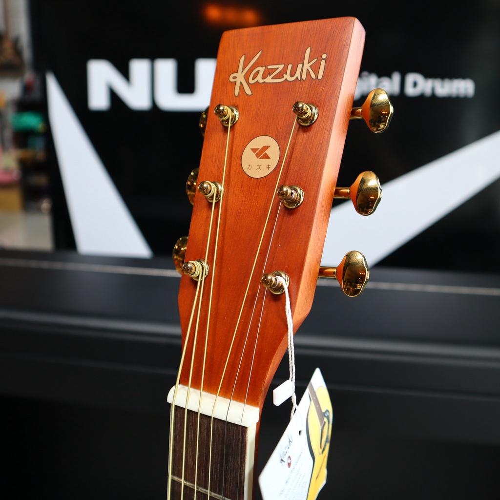 กีต้าร์โปร่งไฟฟ้า Kazuki LITE D41CE มาพร้อม Double OS1 Transacoustic