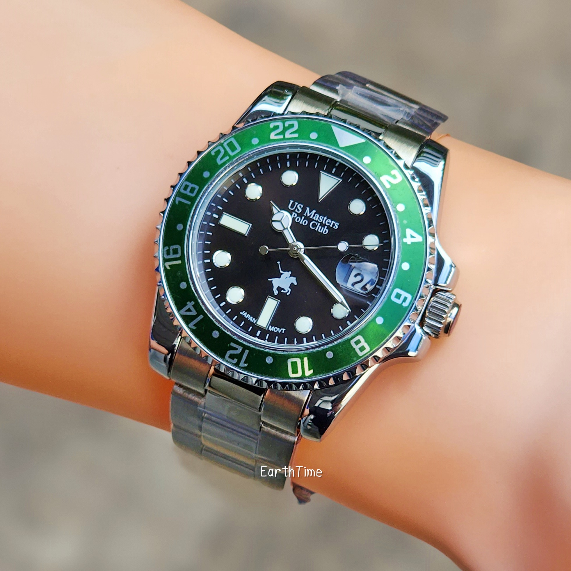 USM-230209-GN-BK l US Master Polo Club