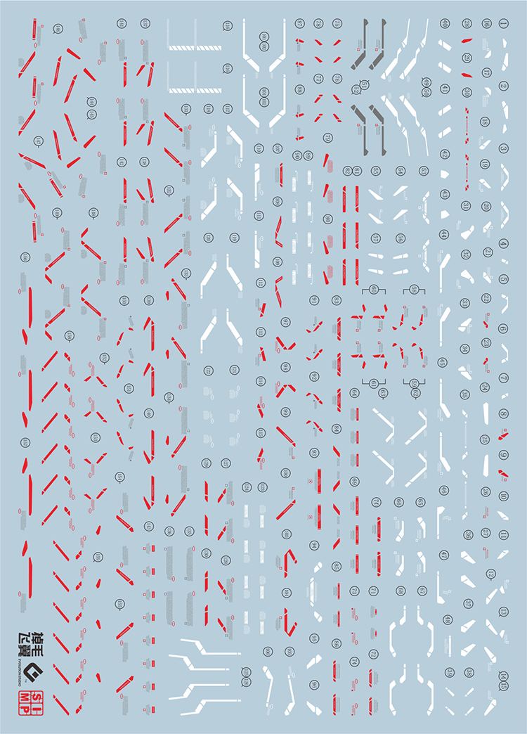 075 Water Decal MG1/100 Gundam Wing Zero Ver.KA ยี่ห่อ S.I.M.P. Model Decal