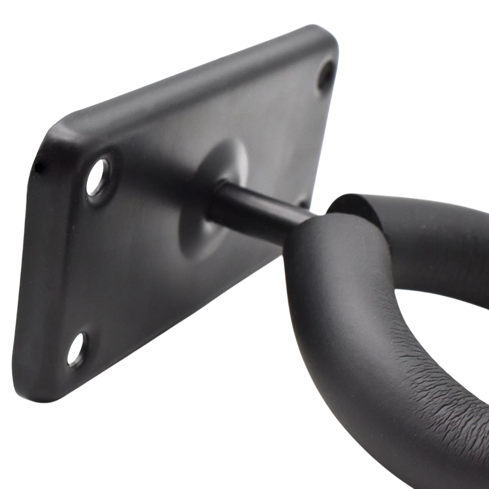 ขาแขวนกีต้าร์ เบส อูคูเลเล่ แบบเจาะติดผนัง ใช้พิ้นที่น้อย วัสดุเป็นเหล็กแข็งแรง มีฟองน้ำรองรับคอ