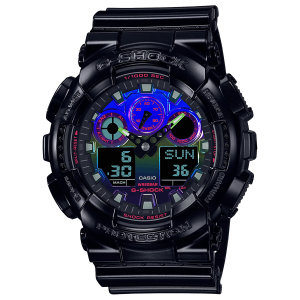 GA-100RGB-1A l Virtual Rainbow Series l G-SHOCK