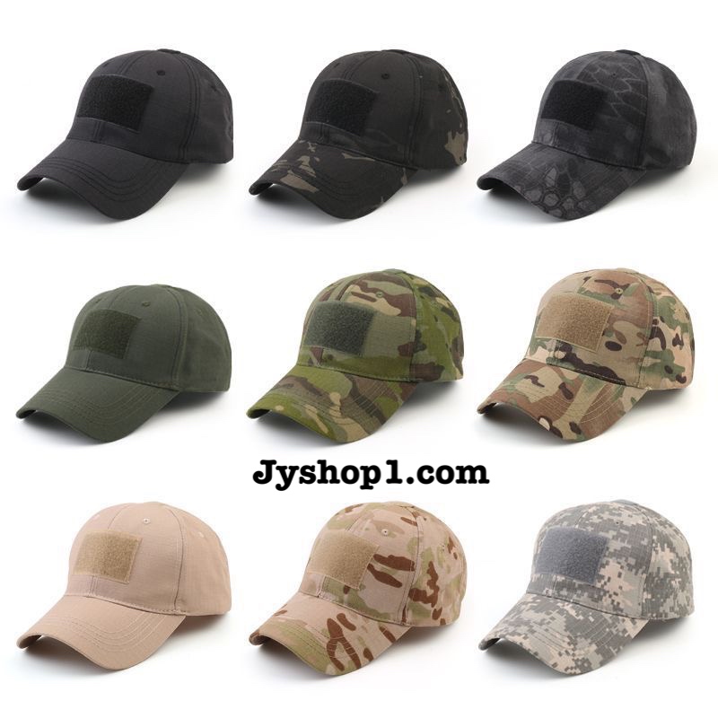 หมวก หมวกแก๊ป หมวกแก๊ปทหาร หมวกยุทธวิธี มีตีนตุ๊กแก พร้อมส่ง ราคาถูก