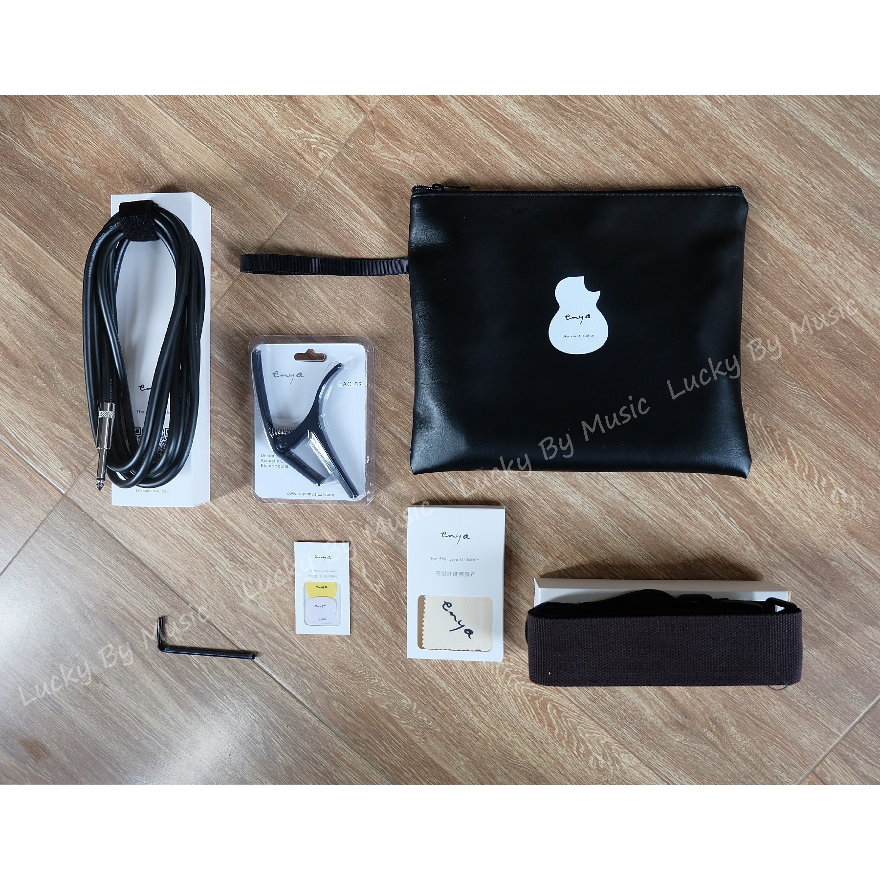 Enya กีต้าร์โปร่งไฟฟ้า ED-X1 ทรงเดรทน็อท ขนาด 41 นิ้ว All KOA HPL ไม้โคอะทั้งตัว ใส่สายเคลือบ D’Addario พร้อมซอฟเคส ของแถมพรีเมียม