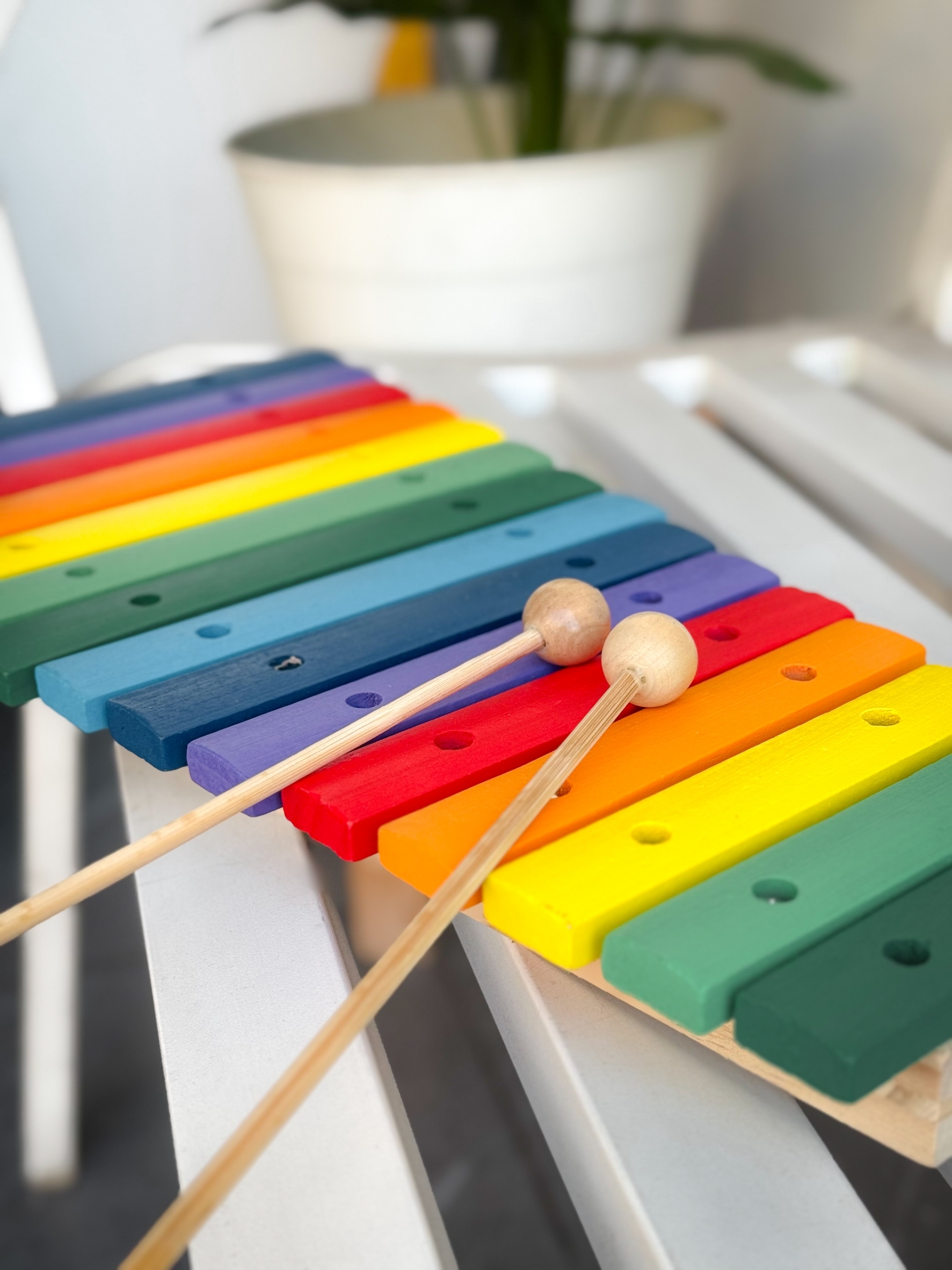 Babytime ระนาดเด็ก ไซโลโฟนไม้ xylophone ครบเสียง 15 เสียง สีสวยสดใส ฝึกสมาธิ พร้อมไม้ตี ของเล่นเด็ก