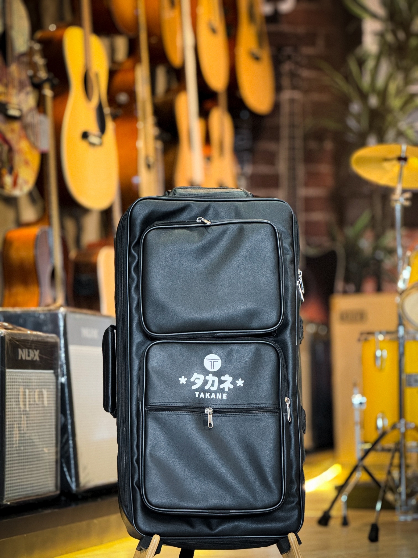 Takane New กระเป๋าใส่เอฟเฟค กระเป๋ากลองไฟฟ้า บุฟองน้ำหนา กระเป๋าหน้า 3 ช่อง ใส่ PD705 / Roland SPD30 ได้