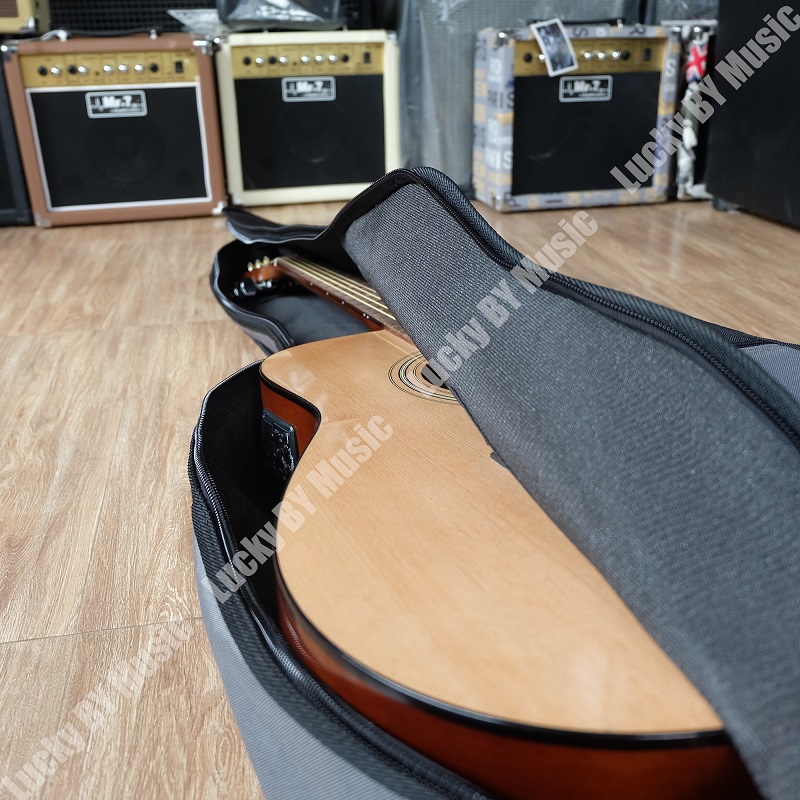 YAMAHA แท้ กระเป๋ากีต้าร์โปร่ง 41" นิ้ว งานปักอย่างดี ✅ ฟรี สายสะพาย/ปิ๊ก2อัน