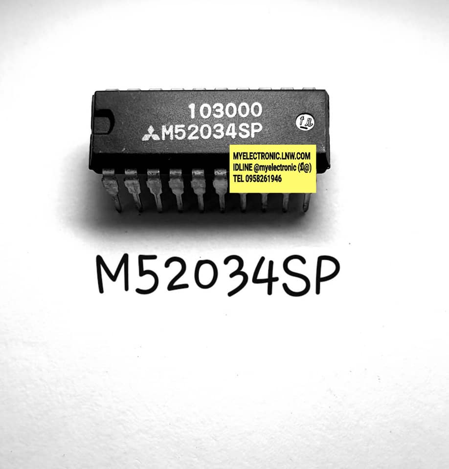 ขาย , M52034SP , ยี่ห้อ , MITSUBISHI , ตัวถัง , DIP-20 , ขา , M52034 , SP , ไอซี , IC , ราคา , ตัวละ . . ., หน่วย ,บาท