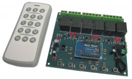 MXA117ชุดรีโมทคอนโทรลUHF6ช่องยี่ห้อMAXXTRONICราคาชุดล่ะชุดประกอบลงปริ้นแล้วมีรีโมท