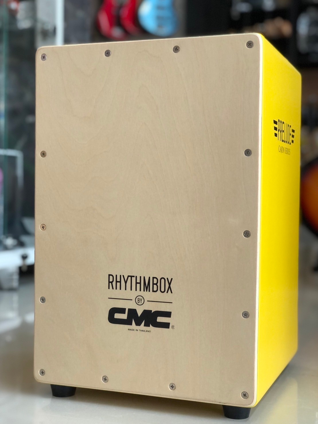 [พร้อมส่ง🚚] กลองคาฮอง CMC คาฮอง Cajon รุ่น prelude สีเหลือง ฟรี กระเป๋าคาฮอง Lucky ส่งด่วน - มีบริการเก็บปลายทาง