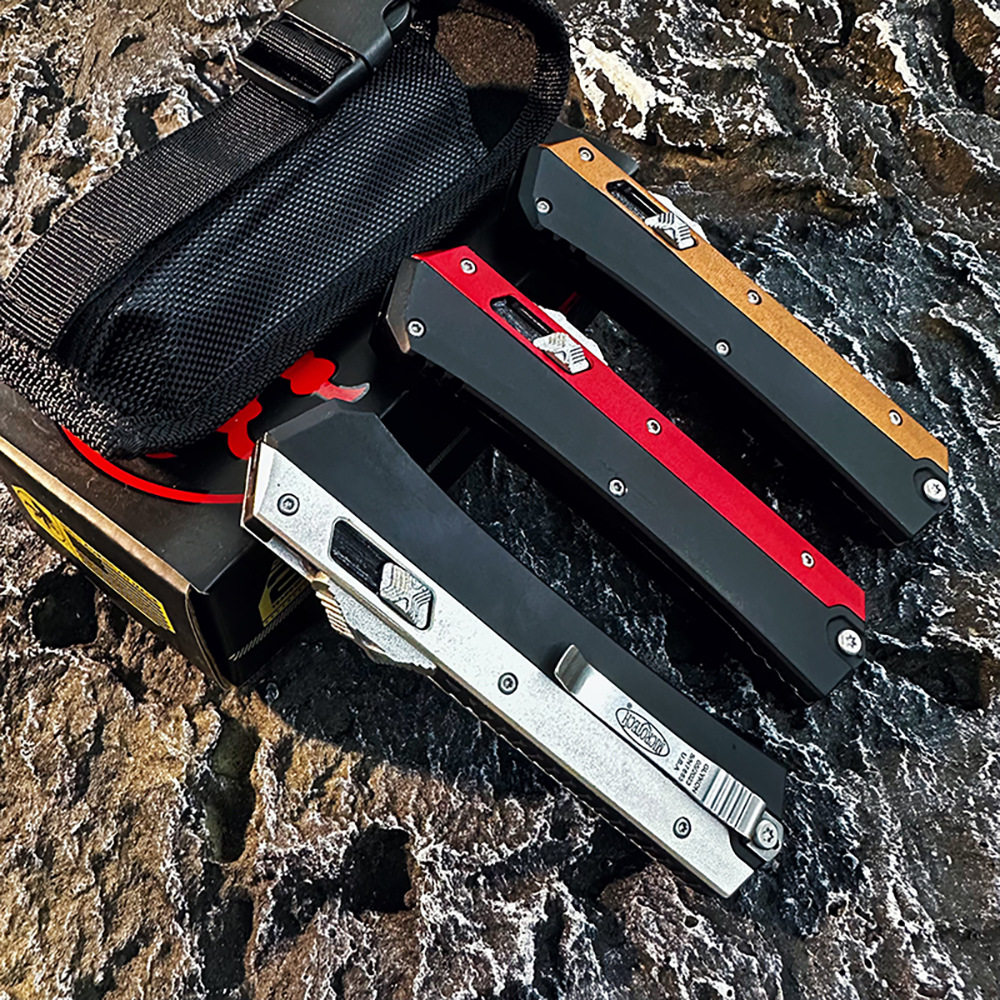 มีดสปริงตรง มีดพก Microtech M390 พร้อมส่ง ราคาถูก
