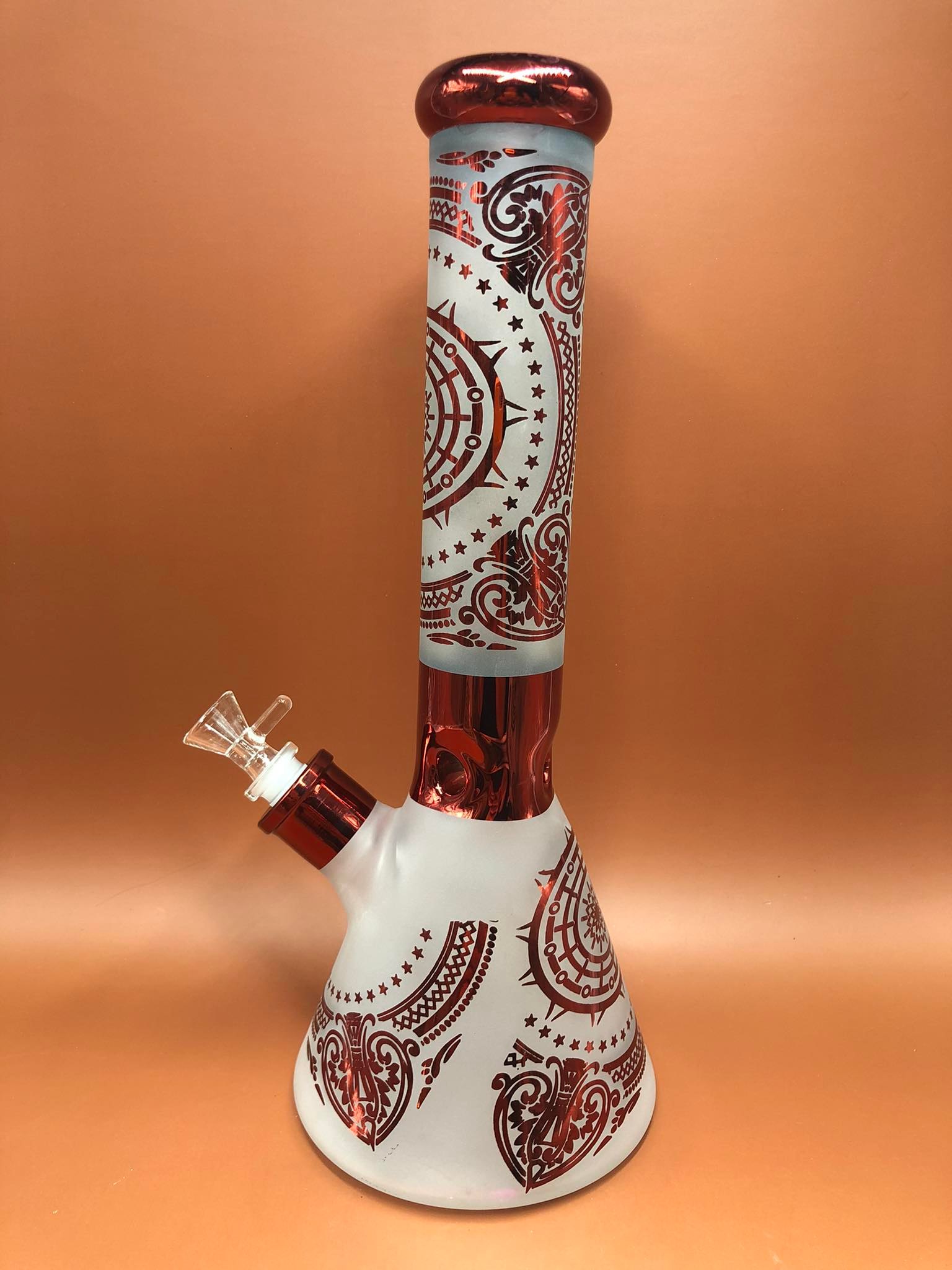 Sun Star Glass Bong (Red)