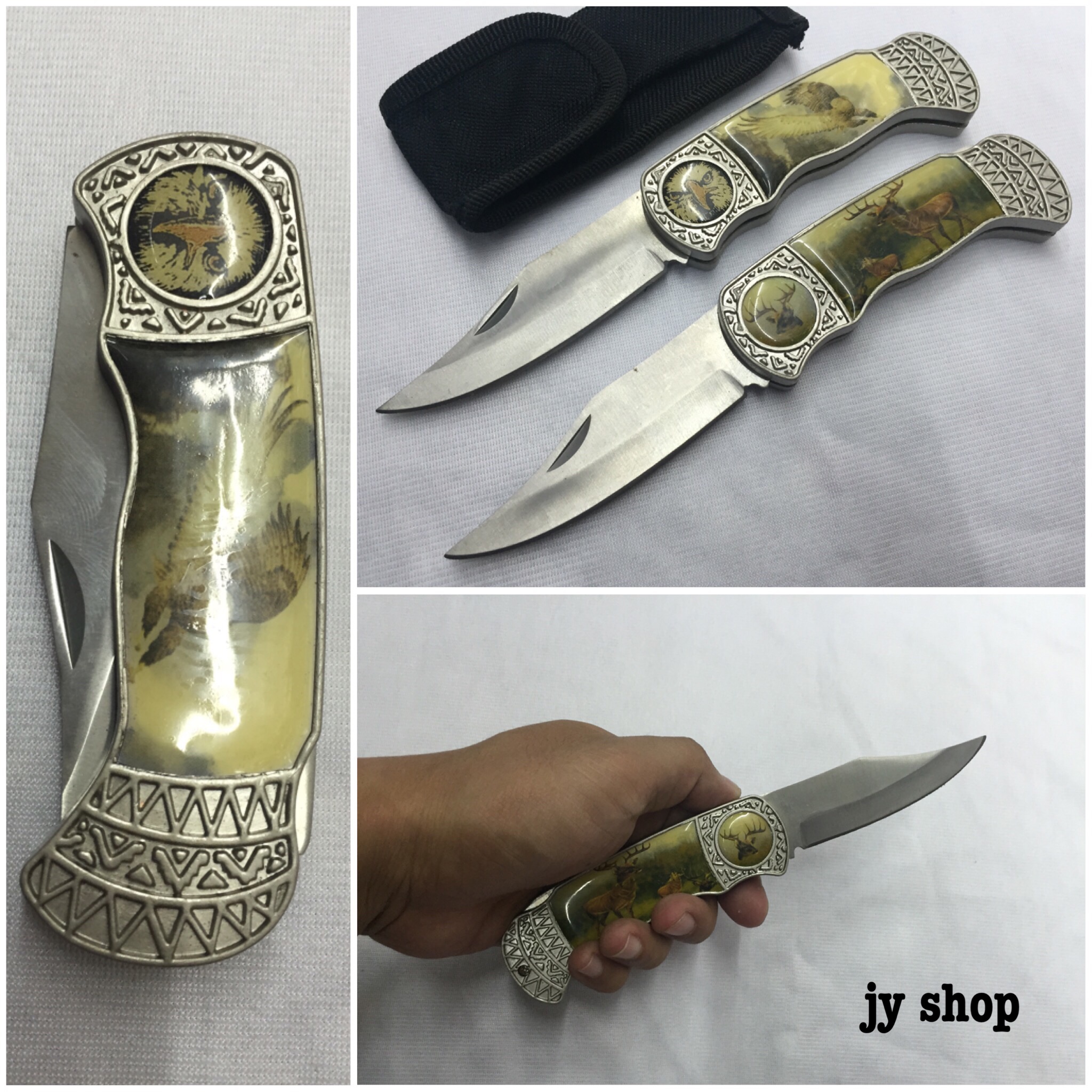 มีดพับด้ามลายสัตว์