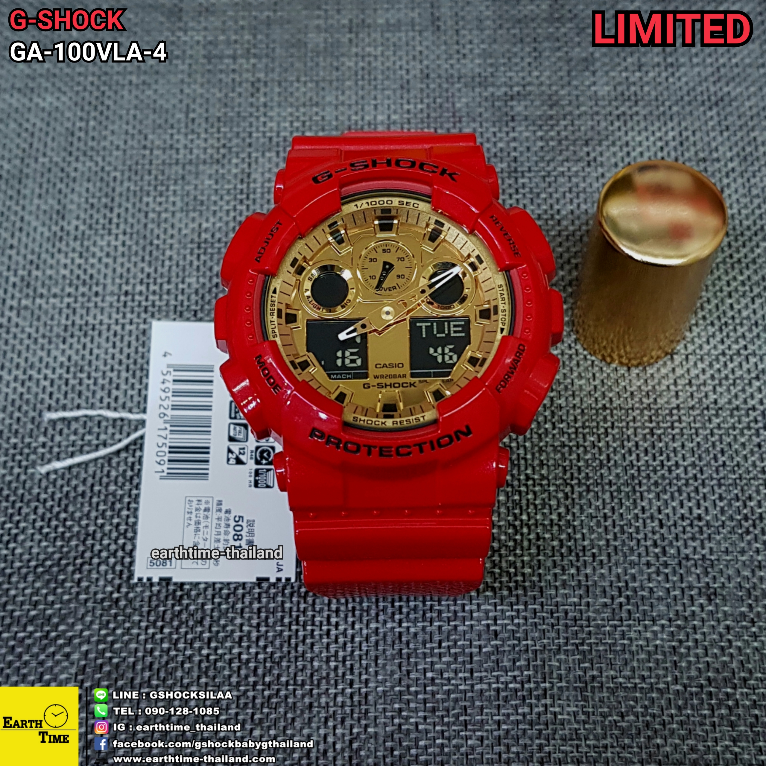 G-Shock Chinese New Year 2018 Limited ของใหม่แท้100% รับประกัน 1 ปี รุ่น GA-100VLA-4A