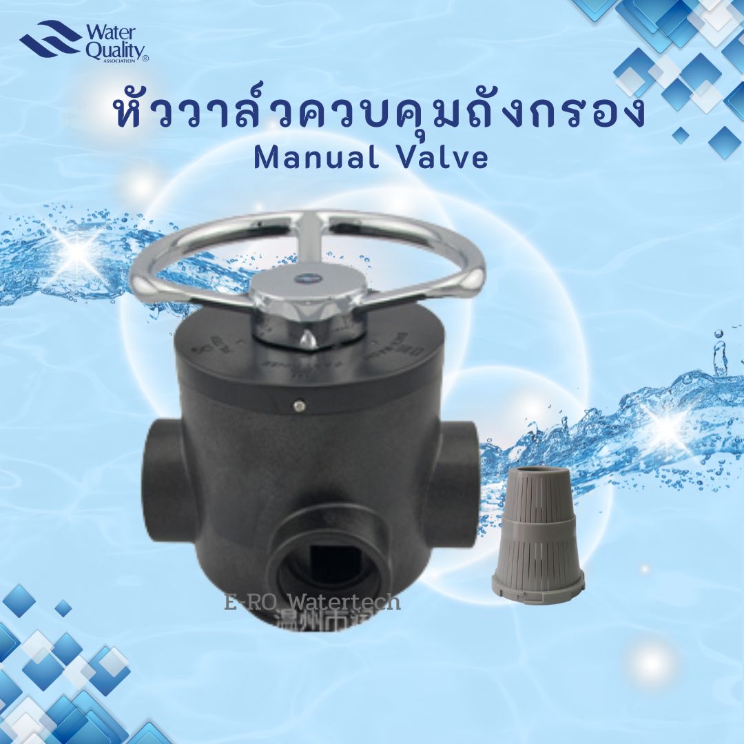 หัววาล์วควบคุมแบบ Manual คาร์บอน คอ 4" - F56D