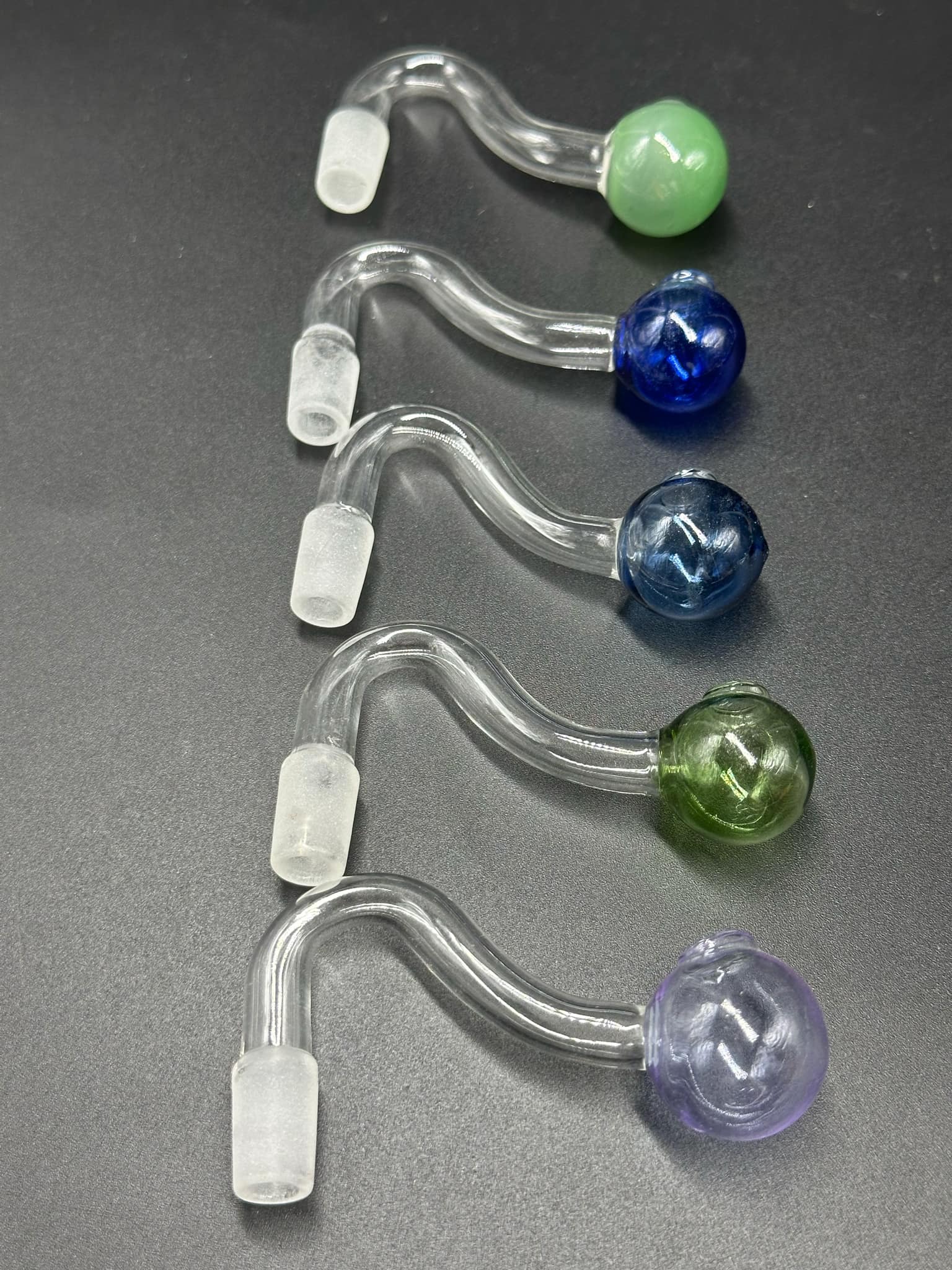 ตุ้มลูกแก้วงานสี (10mm.)(น้ำเงิน 2)