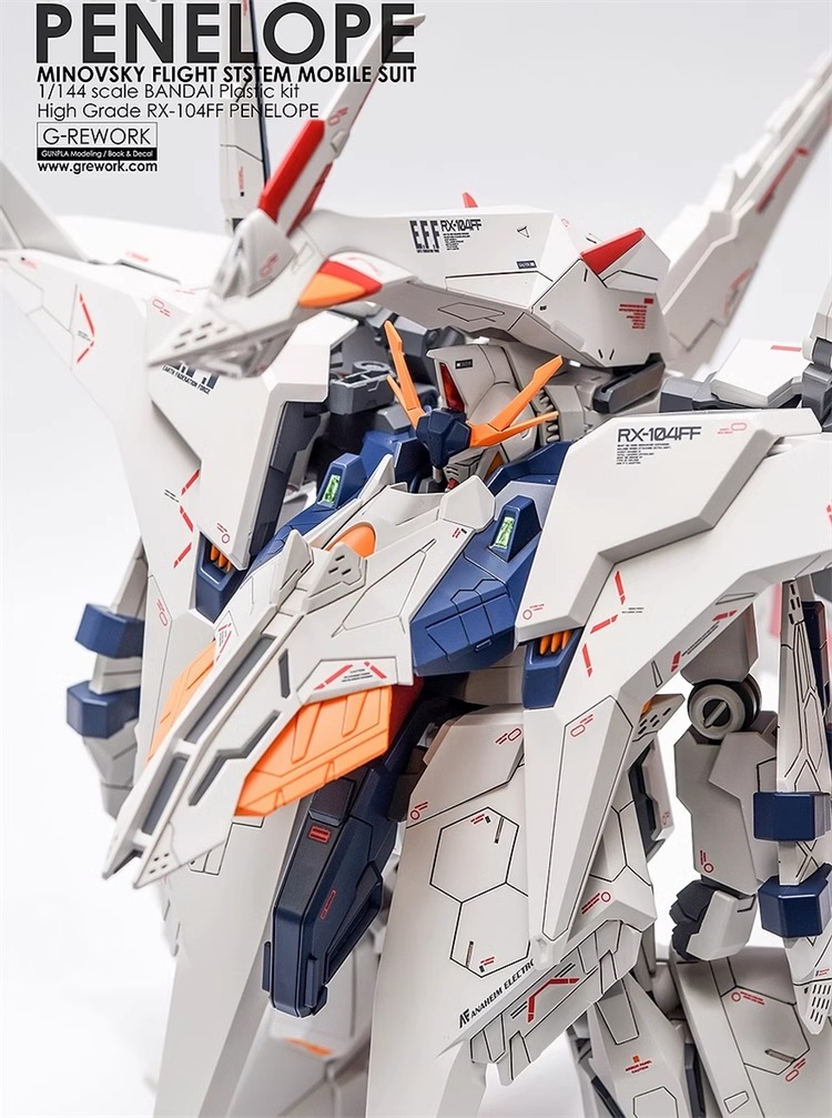 Water Decal 023 HG1/144 Penelope ยี่ห่อ Ghost-Decal