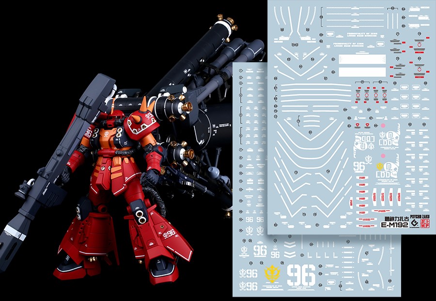 175 Water Decal MG1/100 High Mobility Type Zaku II `Psycho Zaku` Ver.Ka (Gundam Thunderbolt Ver.) ยี่ห้อ S.I.M.P. Model Decal