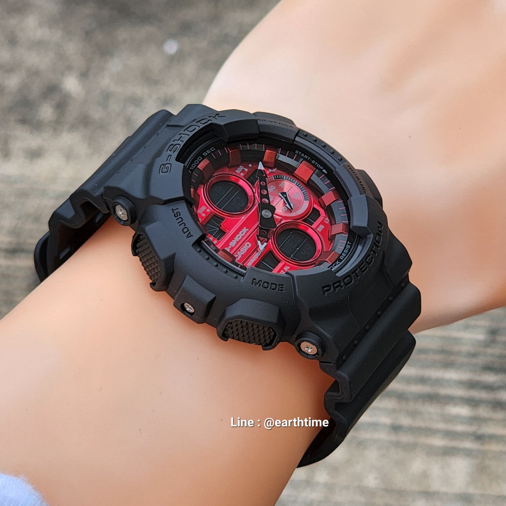 G-Shock Black and Red Series ของใหม่แท้100% รุ่น GA-140AR-1ADR