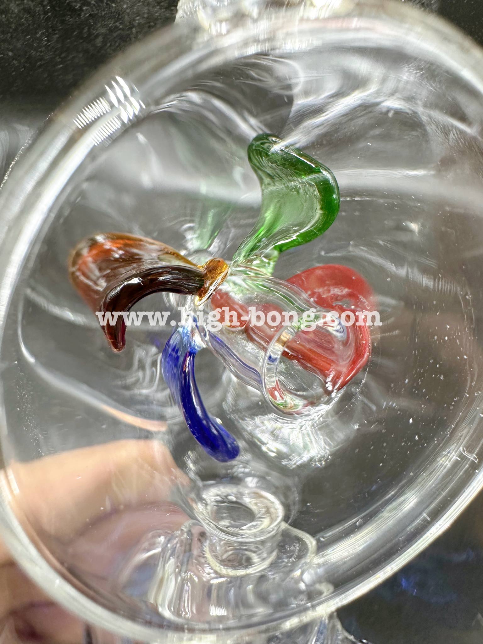 Dutch Mill Fourth Percolators Glass Bong (12 cm.)(Brown)