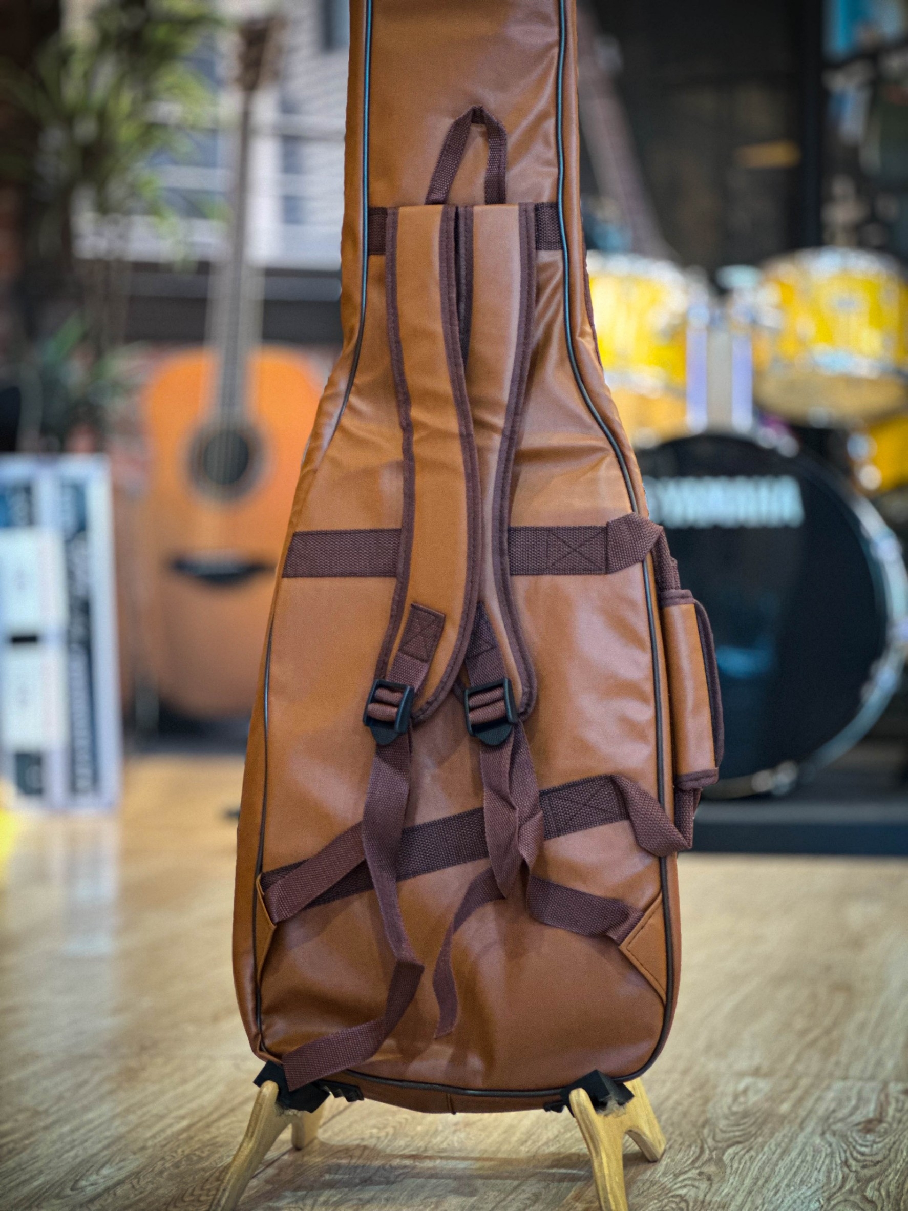 ์Nami กระเป๋ากีต้าร์ไฟฟ้า ฟองน้ำหนา 12มม.ป้องกันการกระแทกได้ดี วัสดุเป็นหนัง กันน้ำ/กันฝุ่น