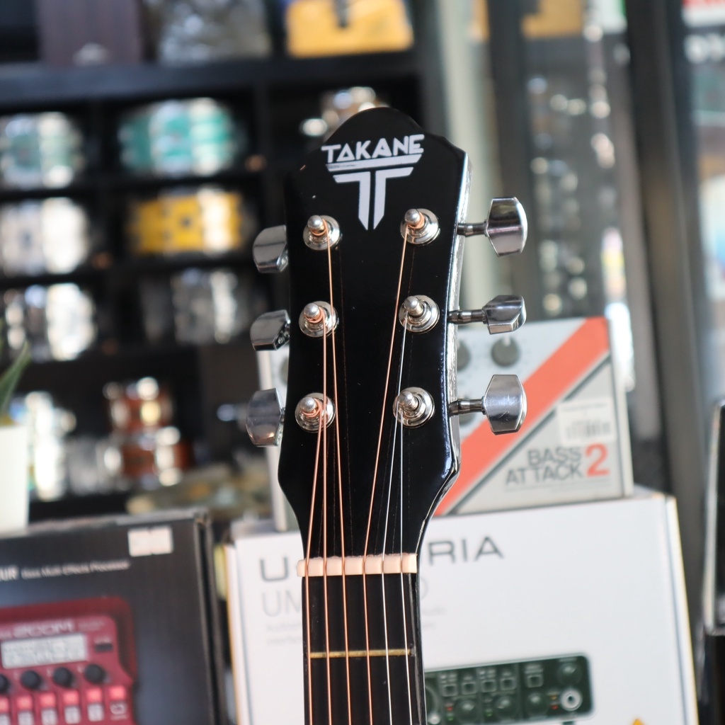 TAKANE รุ่น TN-34 กีต้าร์โปร่ง 34นิ้ว สีดำ ของแถม 7 ชิ้น