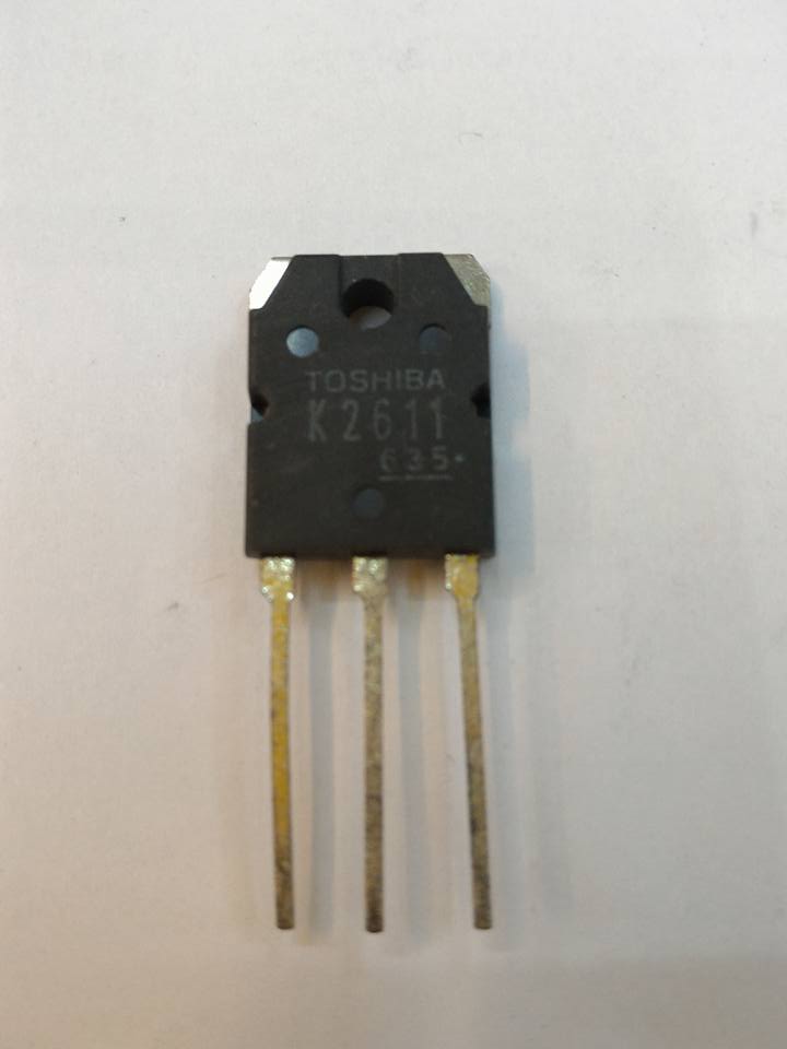 ขาย 2SK2611 MOSFET มอสเฟต ตัวถัง TO-247 TOSHIBA 2S K2611 ยี่ห้อ โตชิบ้า ราคา ตัวล่ะ . . . . หน่วย บาท