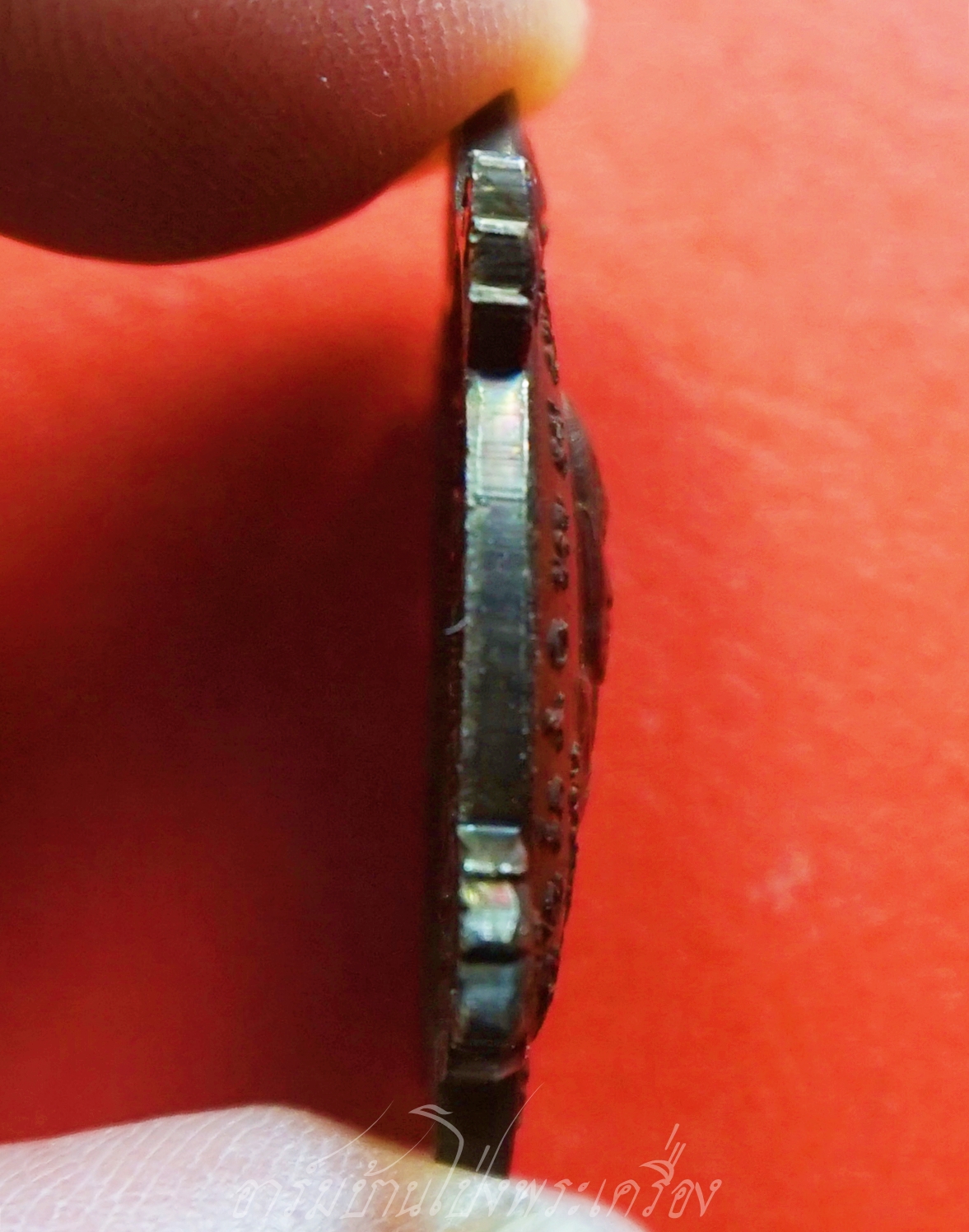 หลวงปู่สาย วัดหนองรี พญาเต่าเรือน พิมพ์กลาง ปี๒๕๖๐ เนื้อทองแดงรมดำ มีจาร(องค์ที่1)