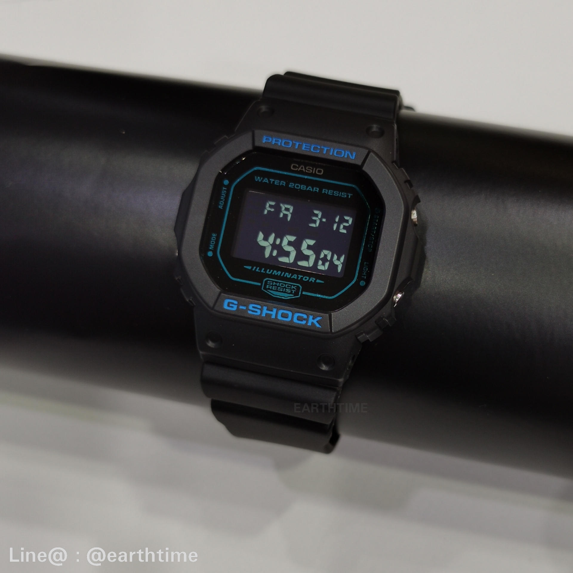 G-Shock Matte Black & Blue ของใหม่แท้100% รับประกัน 1 ปี DW-5600BBM-1DR