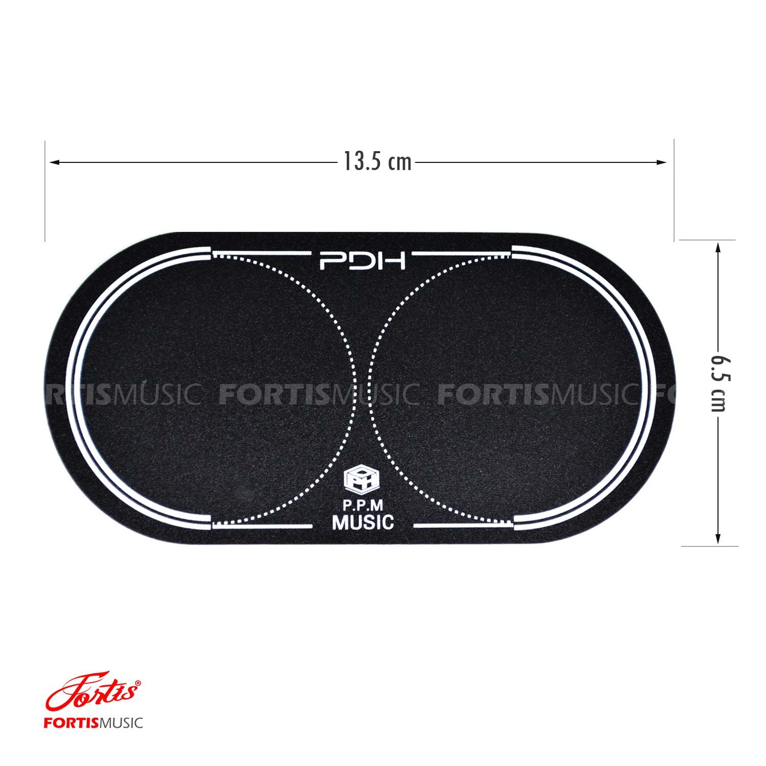 เป้าติดกระเดื่อง สำหรับกระเดื่องคู่ (2 ชิ้น/กล่อง) Double Pedal Kick Pad PDH-DOUBLE PAD PDH-02