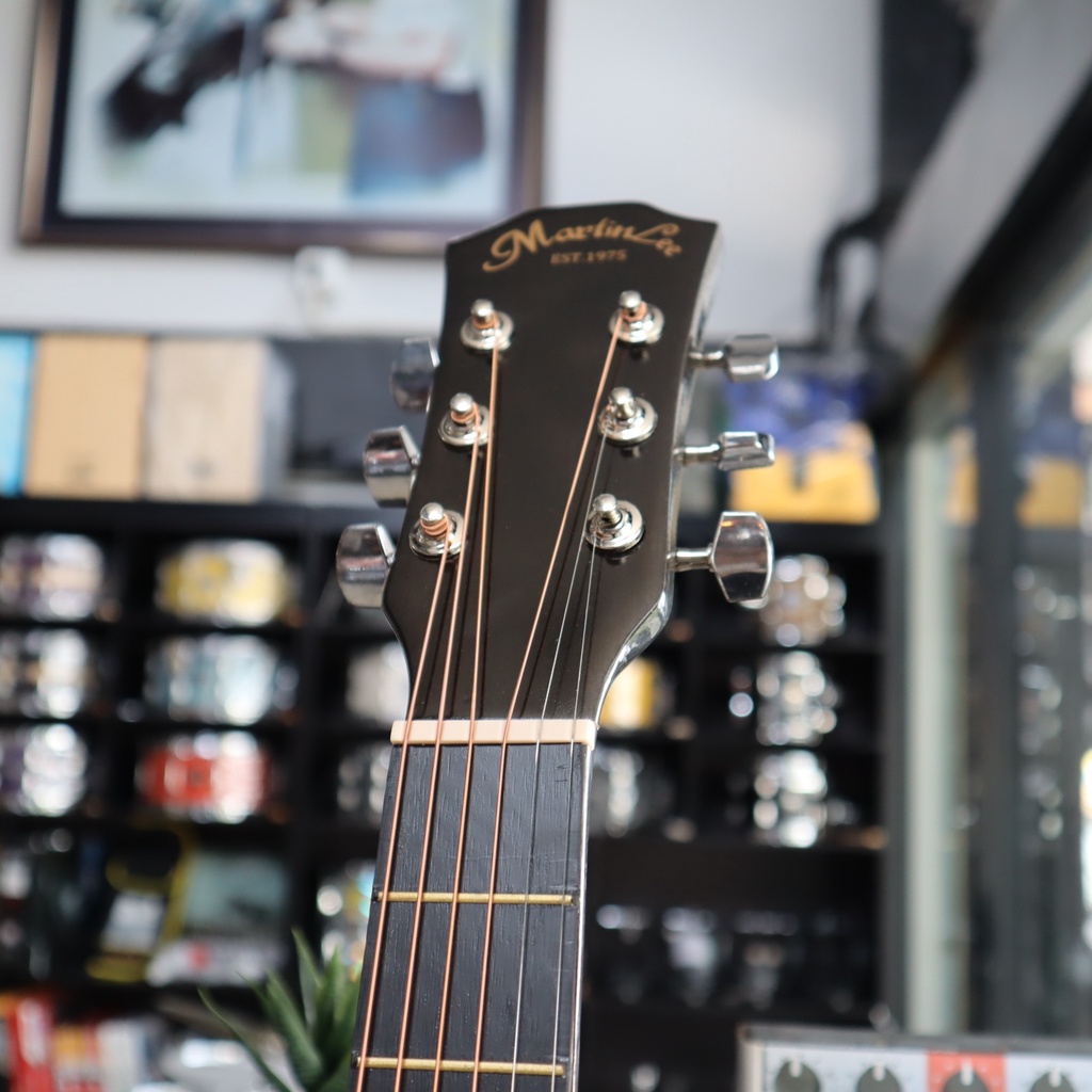 กีต้าร์โปร่ง Martin lee รุ่น ML-38C สีเทาดำ