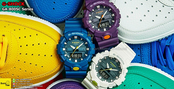 G-Shock GA-800SC Series ของใหม่แท้100% รับประกัน 1 ปี รุ่น GA-800SC-7ADR