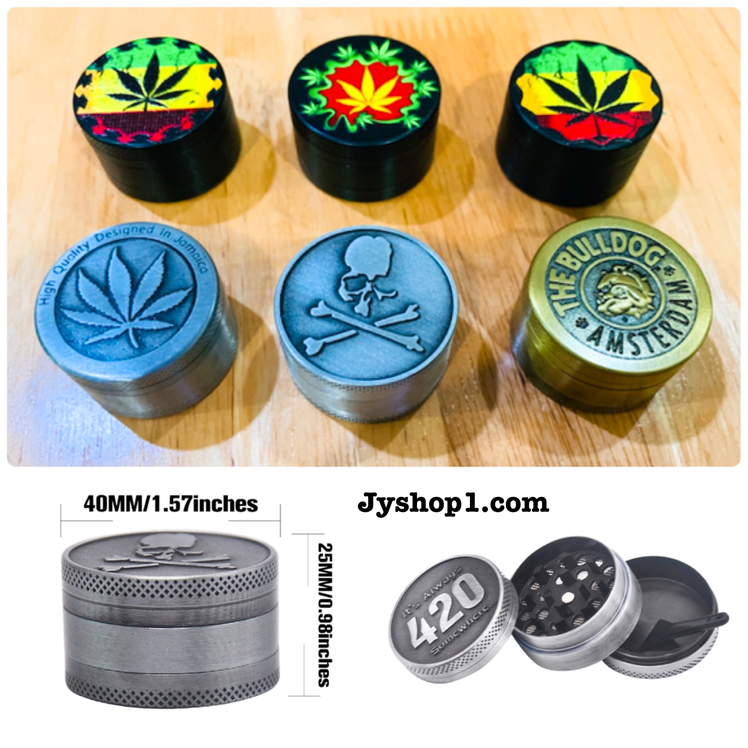 เครื่องบดยาเส้น 40 mm 3 ชั้น