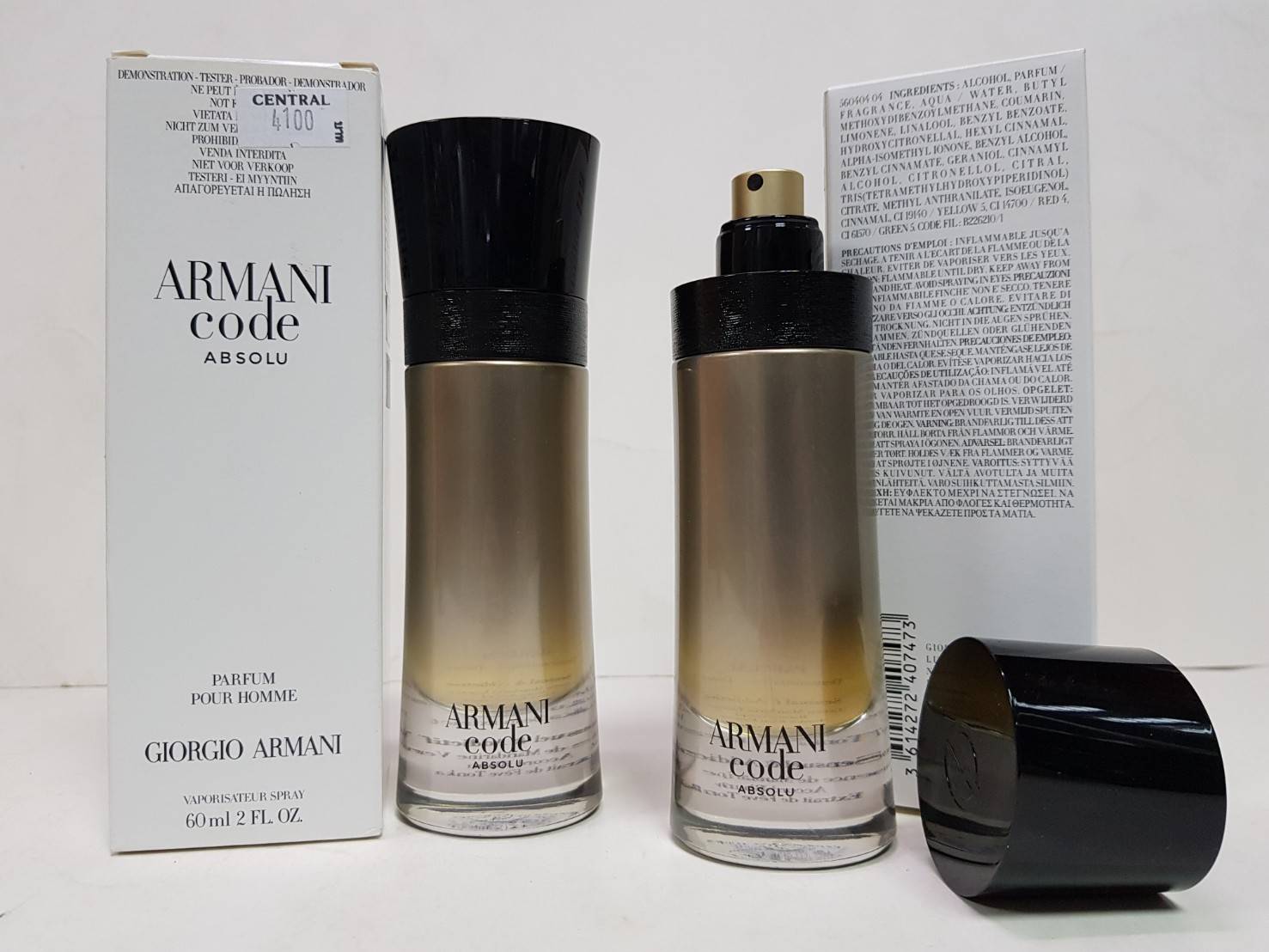 Tester Armani Code Profumo Parfum Pour Homme 60 ml. น้ำหอมแท้ 100%