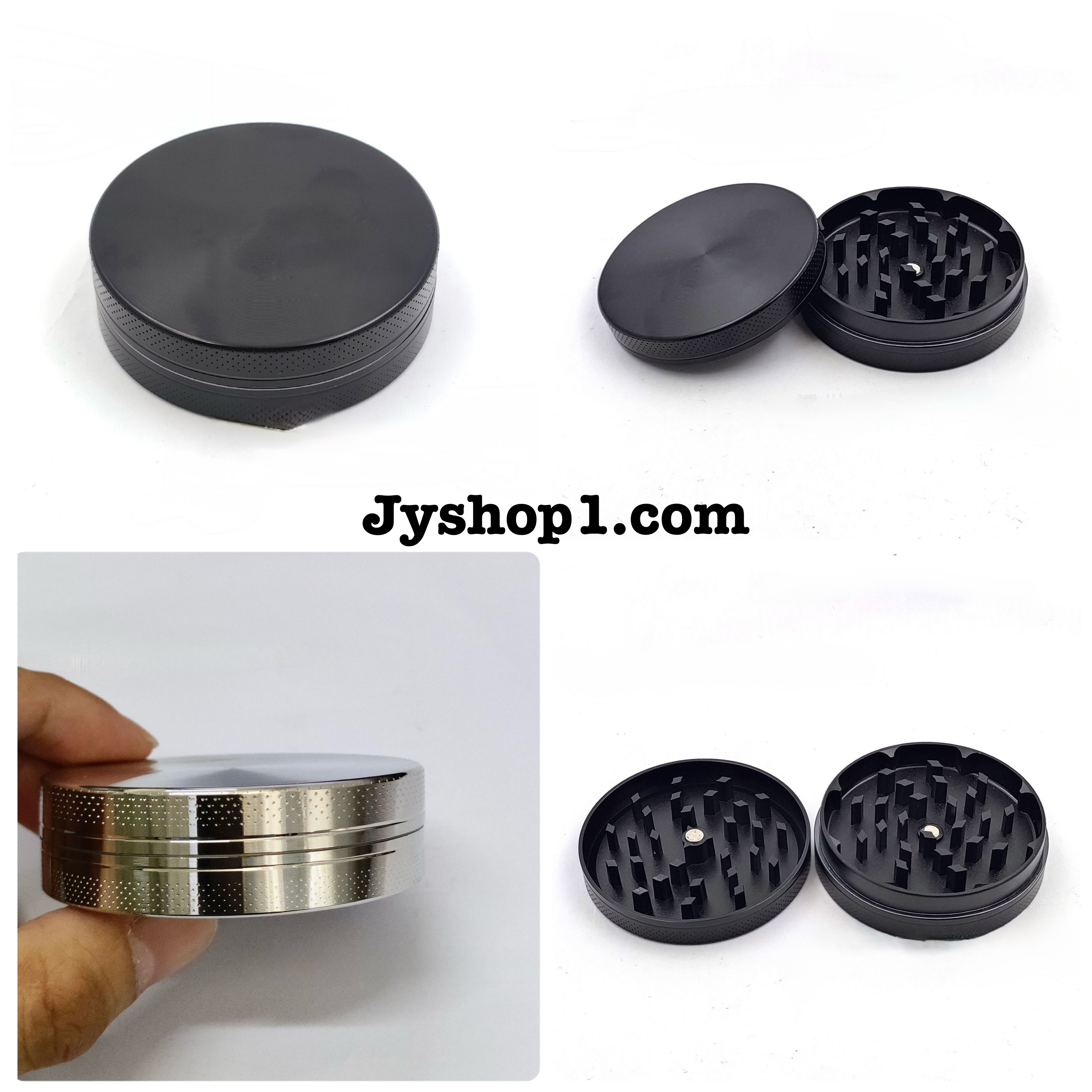 เครื่องบดสมุนไพร ที่บดสมุนไพร ทรงกลม 60 mm 2 ชั้น พร้อมส่ง ราคาถูก