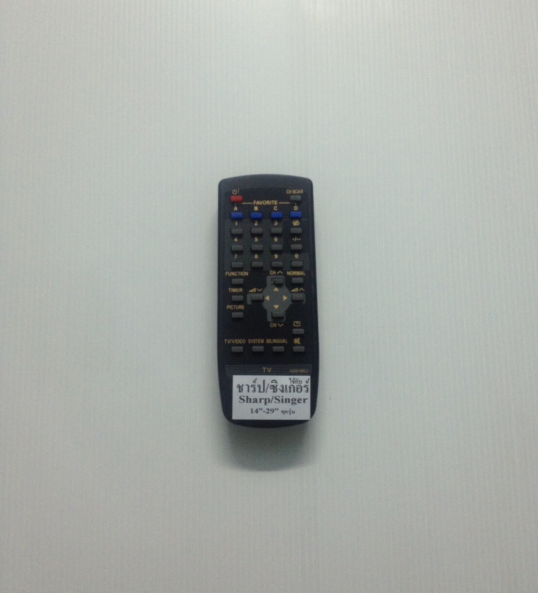 ​รีโมททีวีชาร์ป จอธรรมดา Sharp 018KJ