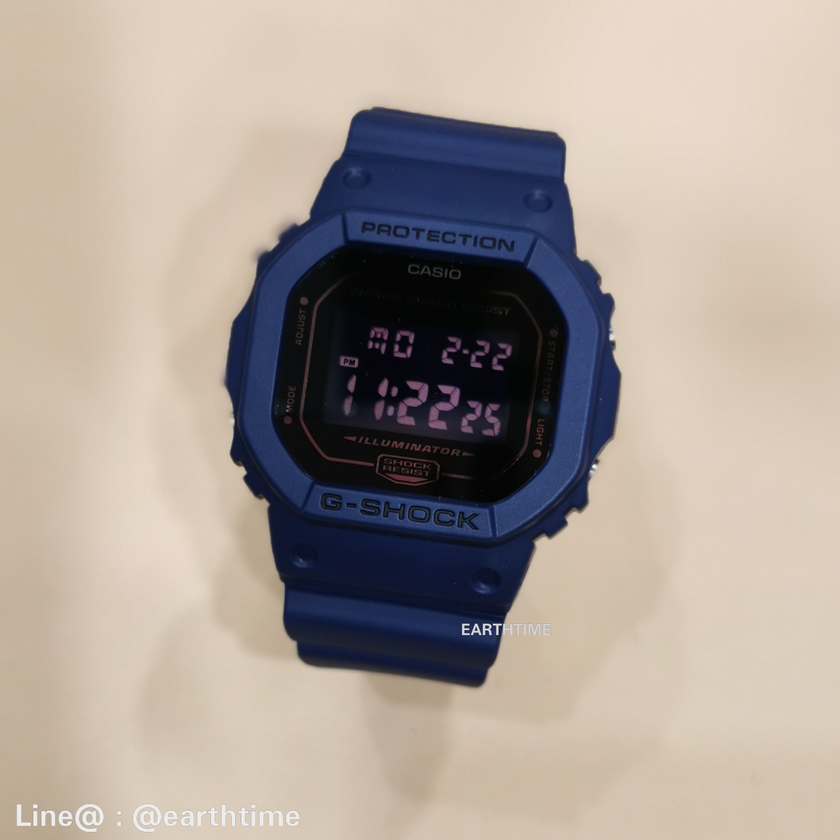 G-Shock Matte Black & Blue ของใหม่แท้100% รับประกัน 1 ปี DW-5600BBM-2DR
