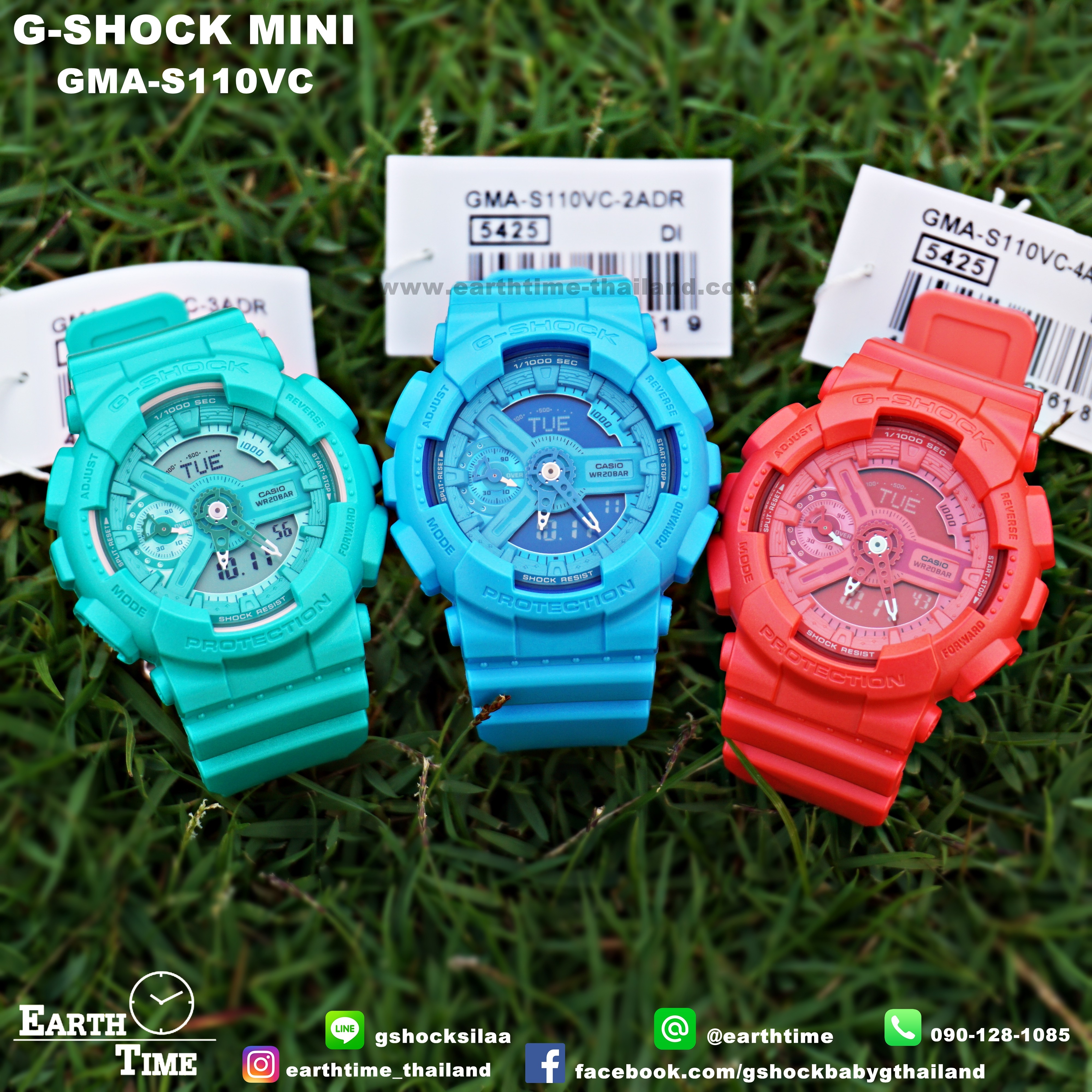 G-ShockMini ของใหม่แท้100% รับประกัน 1 ปี GMA-S110VC-4ADR