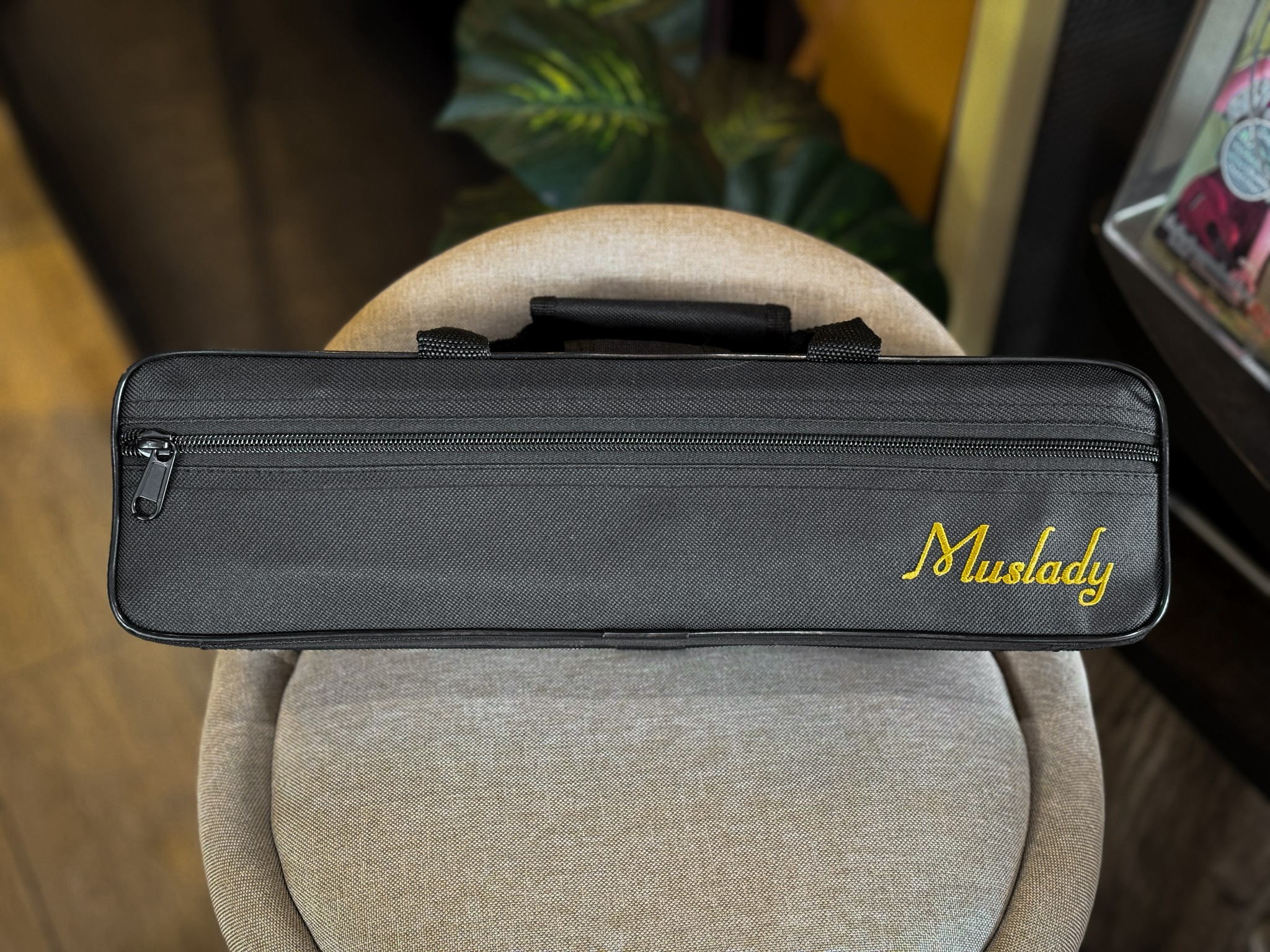 ฟลูต Flute สีเงิน Muslady งานโครเมี่ยม พร้อมกล่องบุกำมะหยี่ เครื่องเป่า งานมาตรฐานเหมาะกับการเรียน