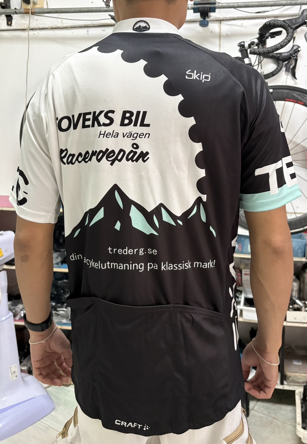 เสื้อปั่นจักรยาน Bianchi Size XL