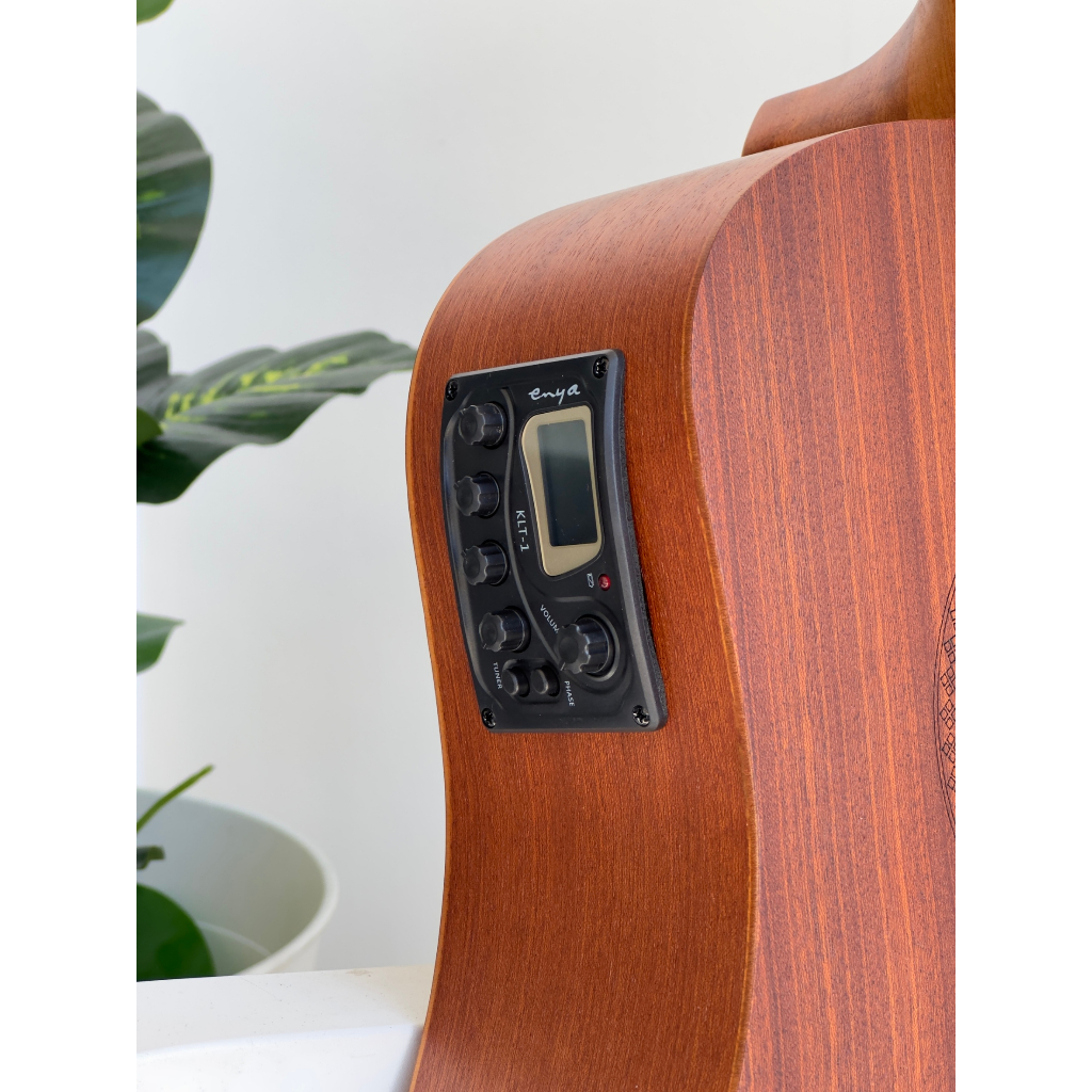 กีต้าร์โปร่งไฟฟ้า Enya EB-01 mini / กีต้าร์โปร่ง 34 นิ้ว งานไม้สวย เสียงดี