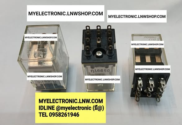 ขาย รีเลย์ MY3 RELAY 11P 11ขา COIL 220VAC/240VAC คอยล์220VAC/240VAC ยี่ห้อ OMRON ของแท้ ราคา ตัวละ . . . . หน่วย บาท