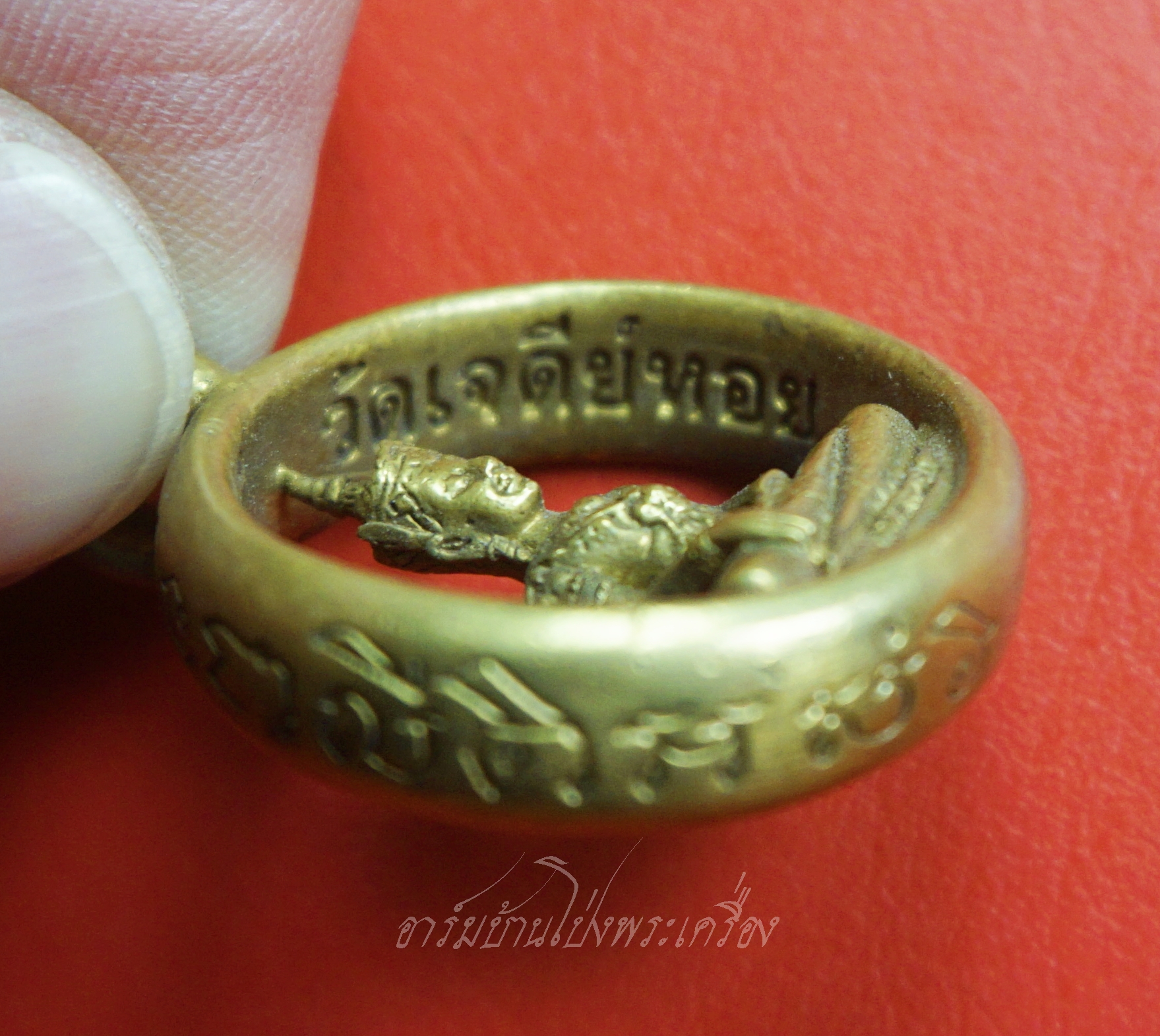 พระนฤมิตรรัตนชนะมาร หลวงพ่อทองกลึง วัดเจดีย์หอย เนื้อทองเหลือง(องค์ที่1)