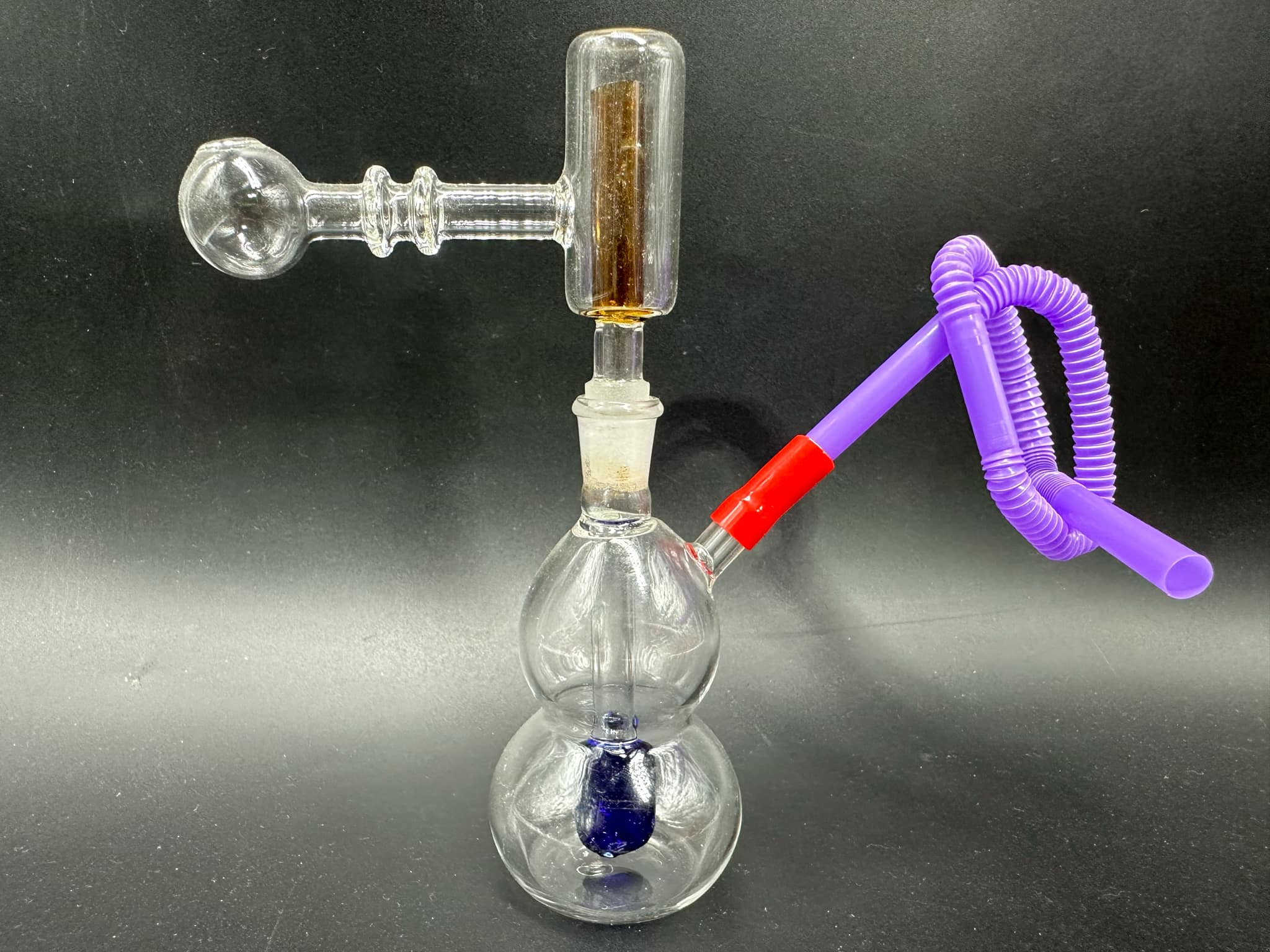 Glass Bong + T Percolator (9.5cm.)