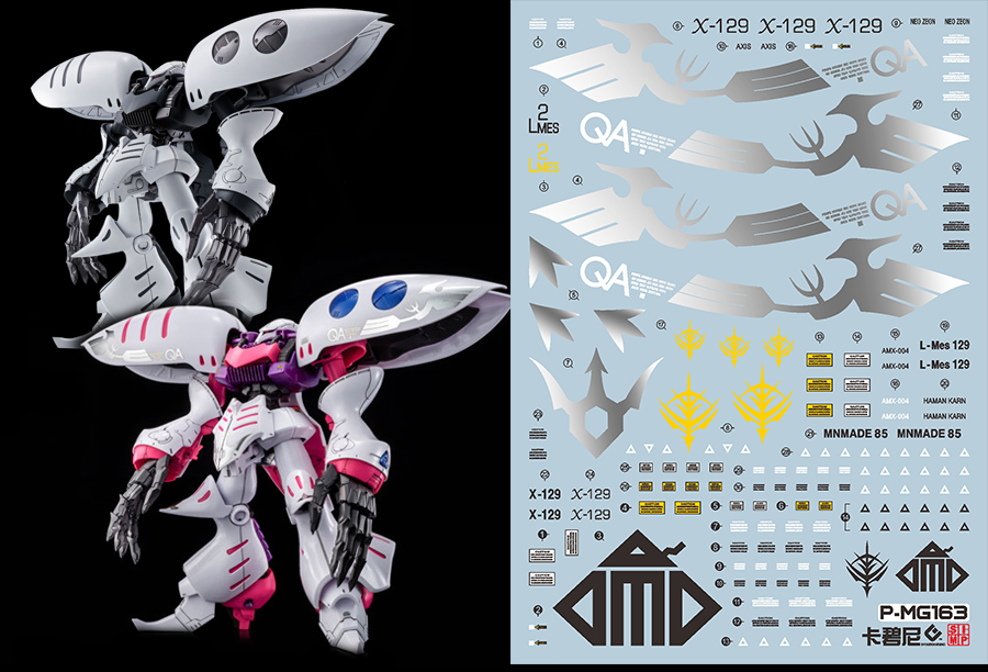 173 Water Decal MG1/100 Qubeley Damned ยี่ห้อ S.I.M.P. Model Decal