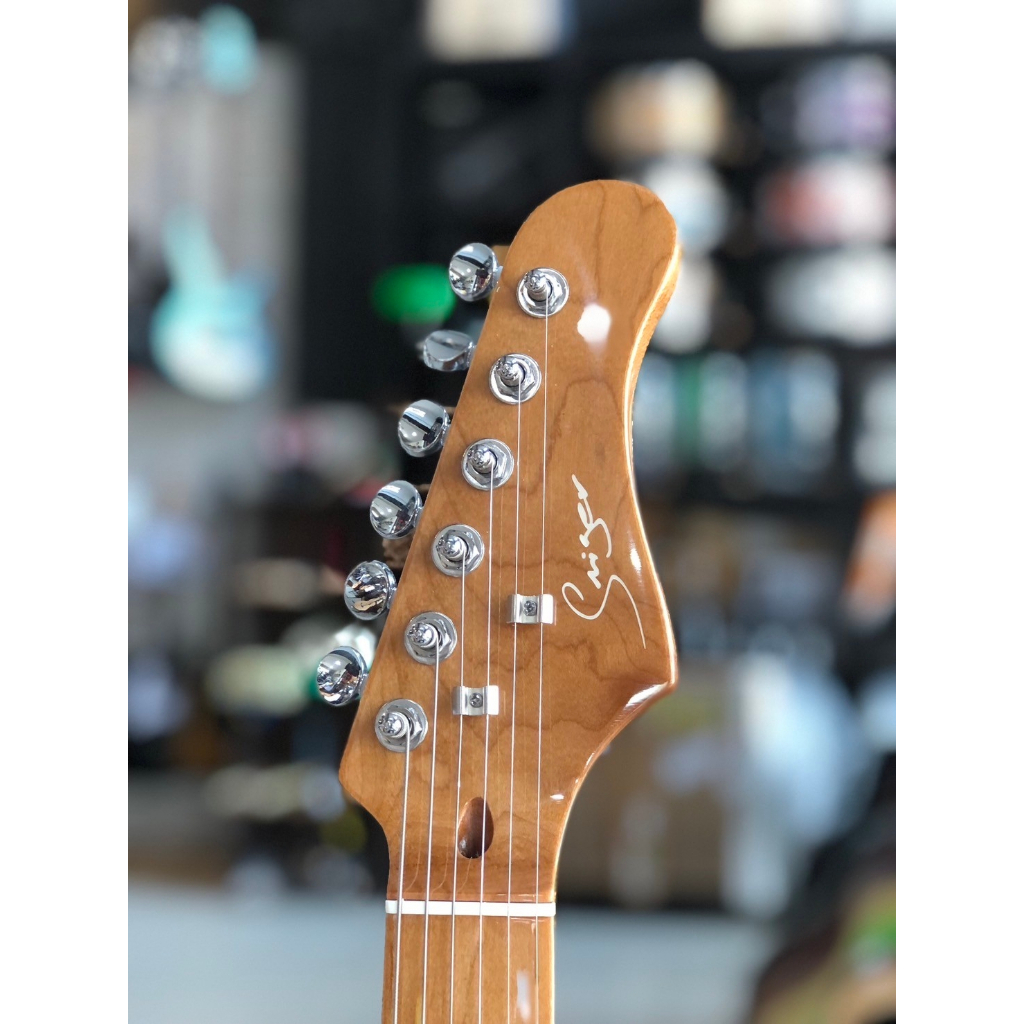 กีต้าร์ไฟฟ้า Smiger รุ่น G2-PRO ปิ๊กอัพ HSS สีเขียว คอเมเปิ้ลเผา งานไม้สวย ทัชชิ่งจับง่าย เล่นได้หลายแนว +ประกันศูนย์