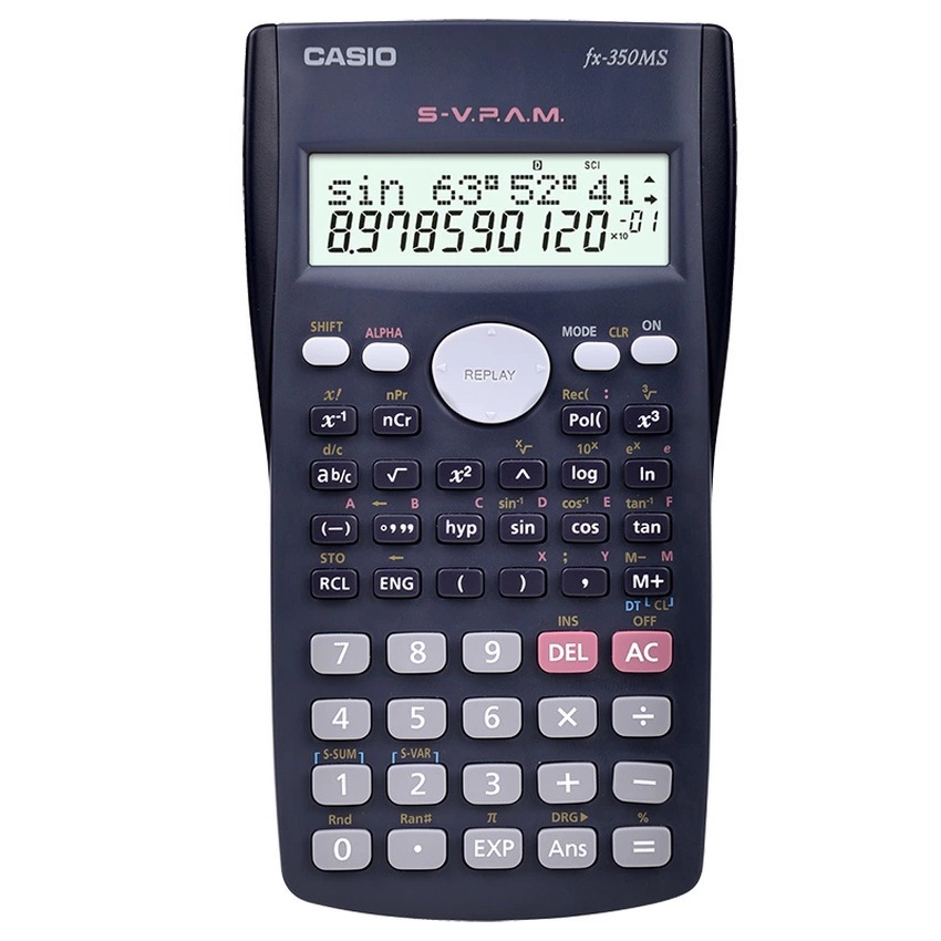 เครื่องคิดเลขCASIO FX350MS เพื่อการคำนาณ240ฟังชั่น ราคาขายส่ง359บาท รับประกันศูนย์ 2 ปี