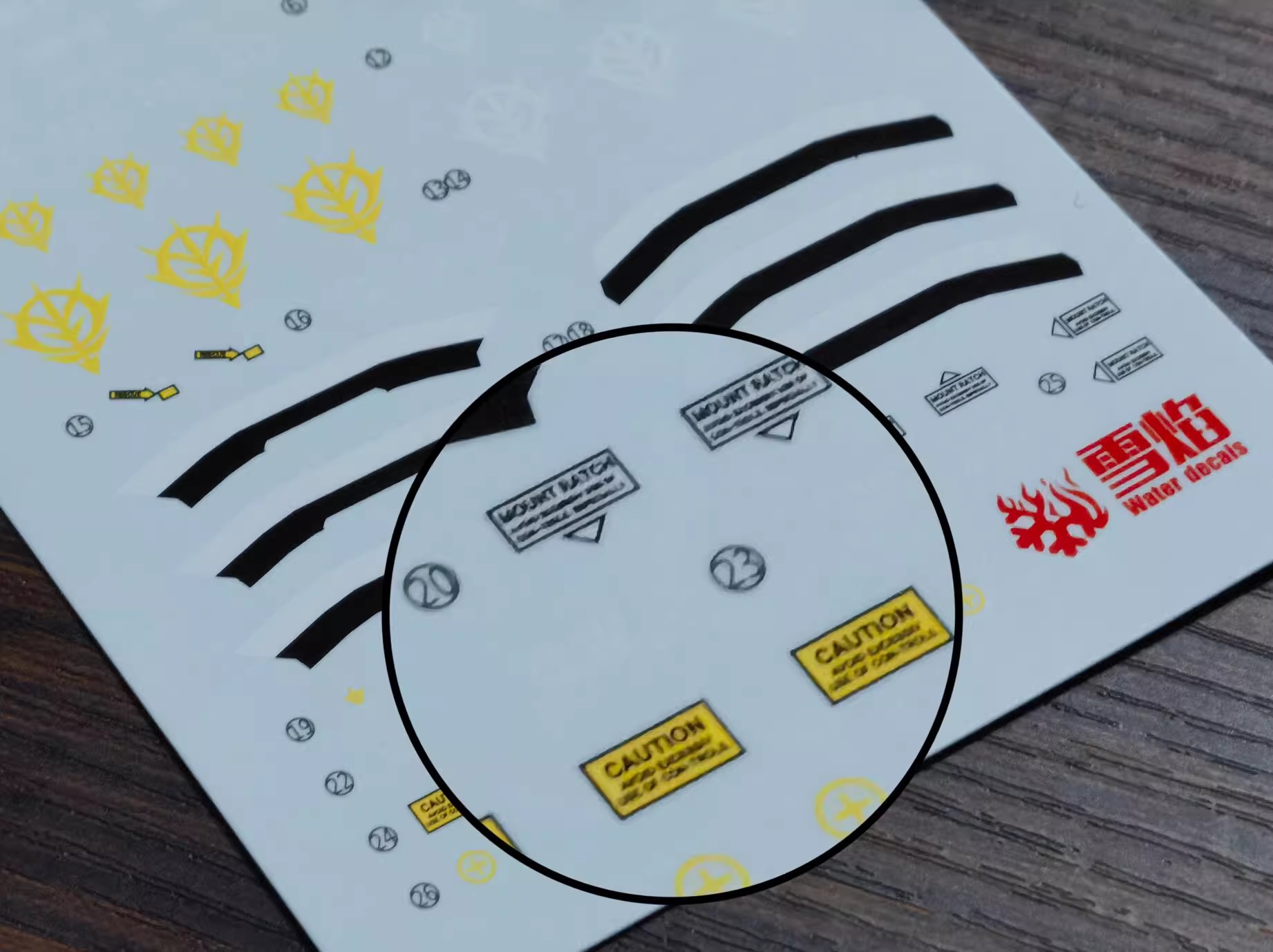 Water Decal 248 MG1/100 Ms-14a Gelgoog ver 2.0 (Anavel Gato's custom) ยี่ห่อ XY-model