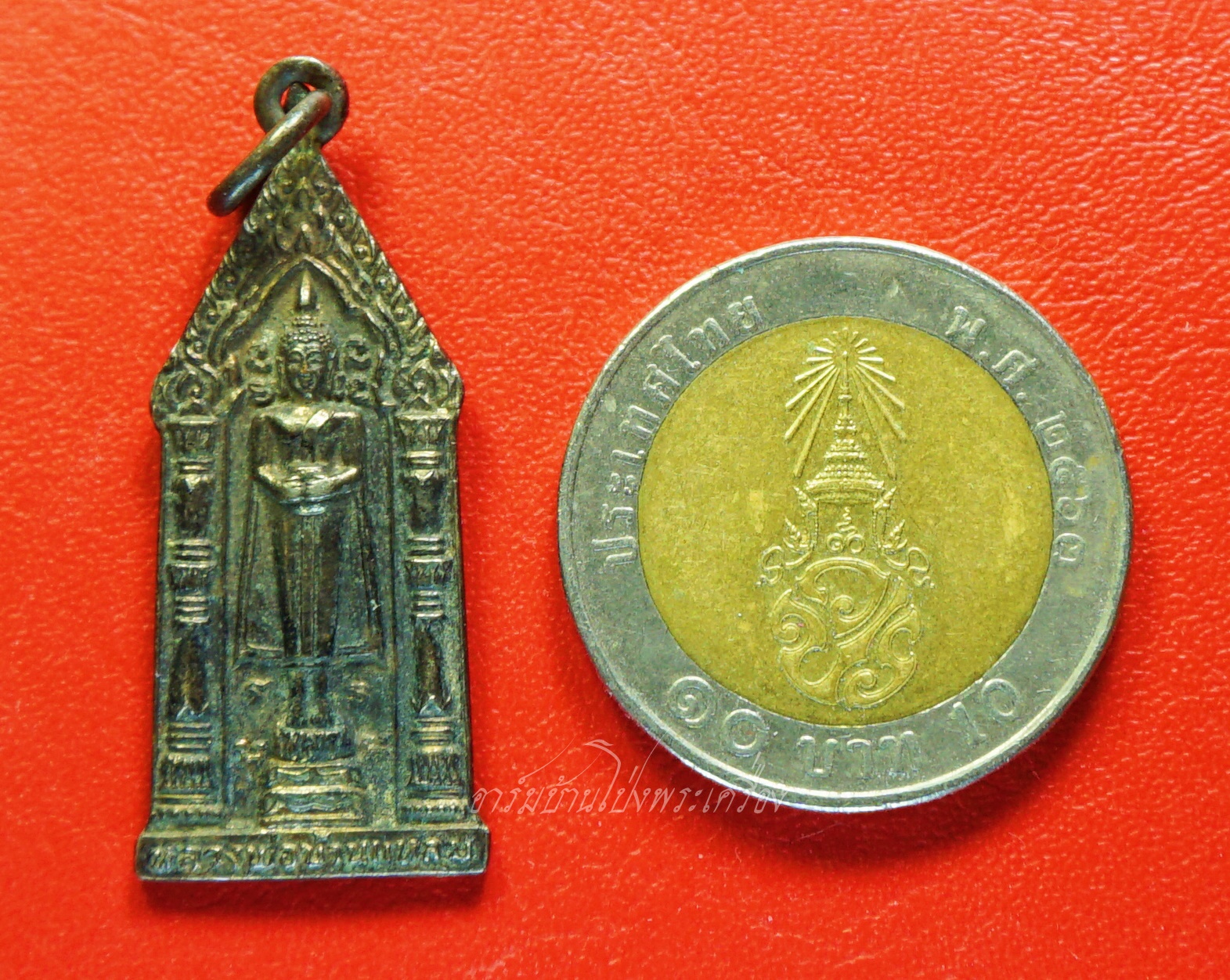 หลวงพ่อบ้านแหลม วัดบ้านโป่ง ปี๒๕๒๓ เนื้อเงิน(องค์ที่1)